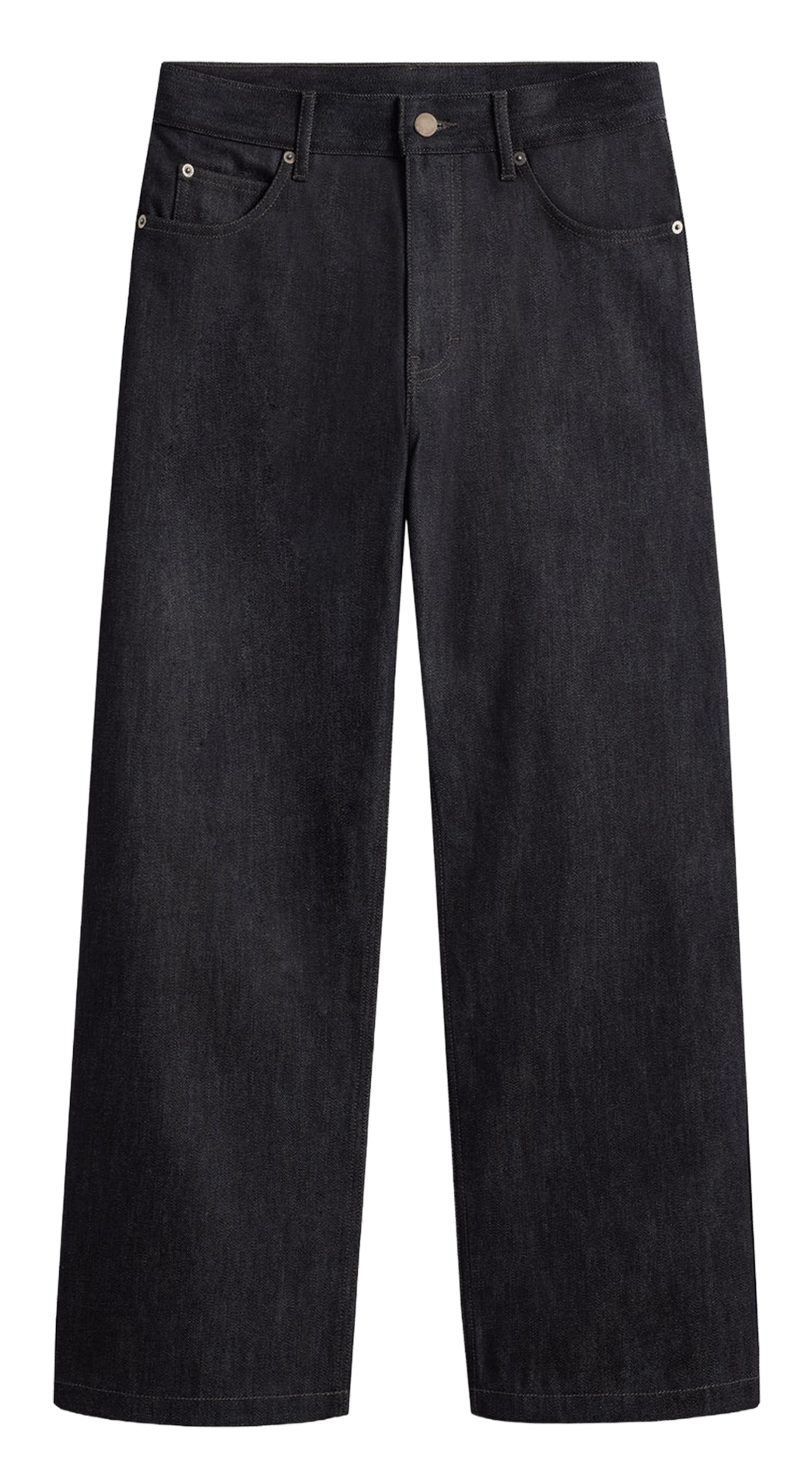Jean droit taille haute uni SOEUR Bleu