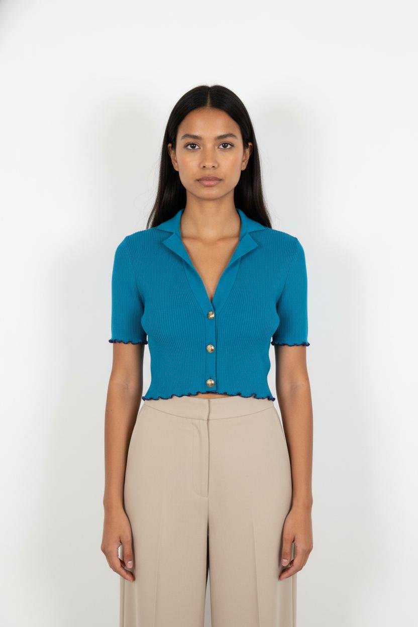 Cardigan FROM FUTURE - Seconde Main Blue