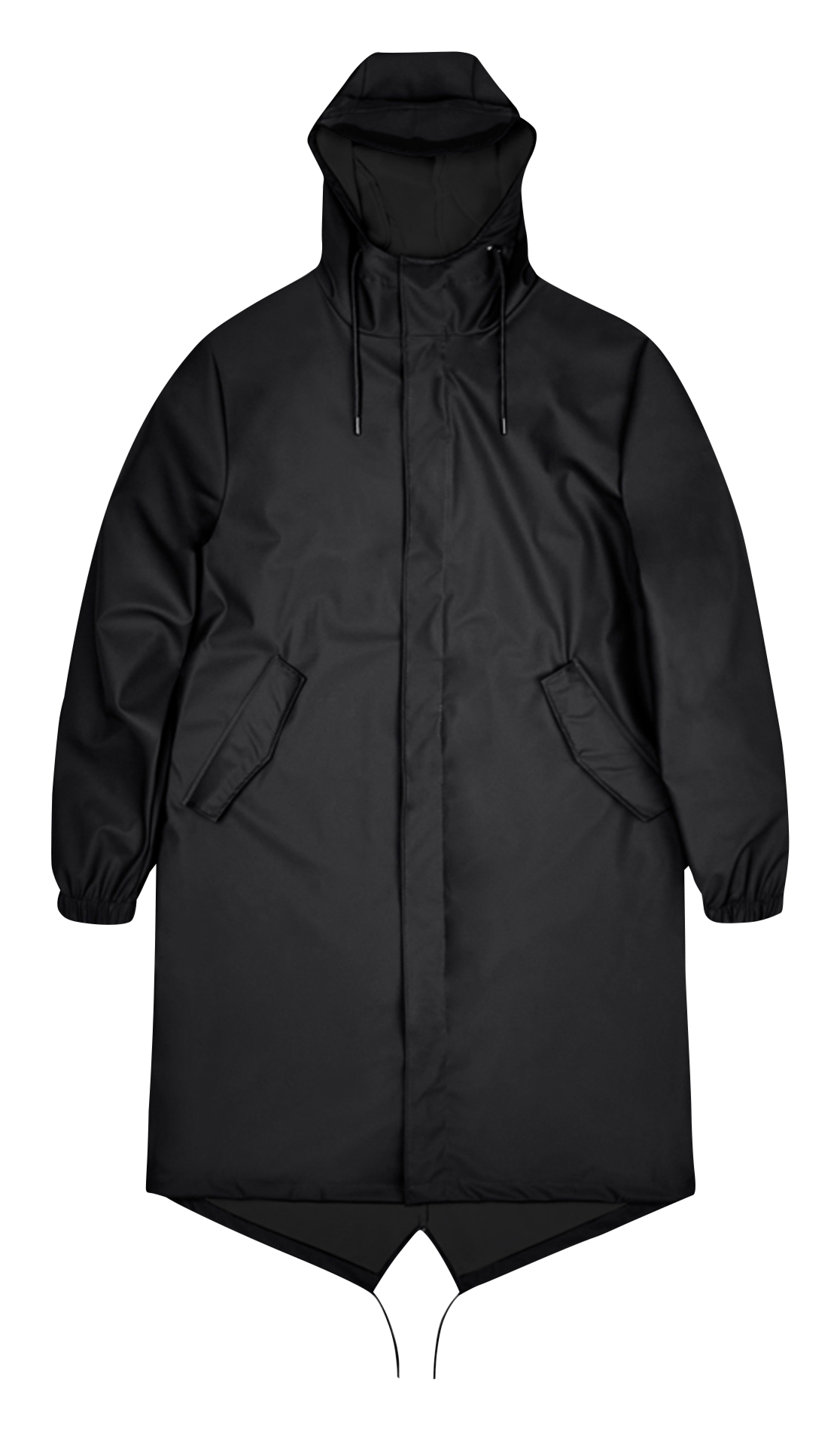 Parka imperméable à capuche RAINS Noir