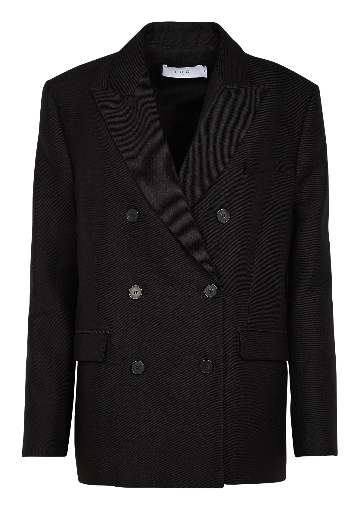 Cottonblend Jacket With Tailored Collar Black Iro Women Place des