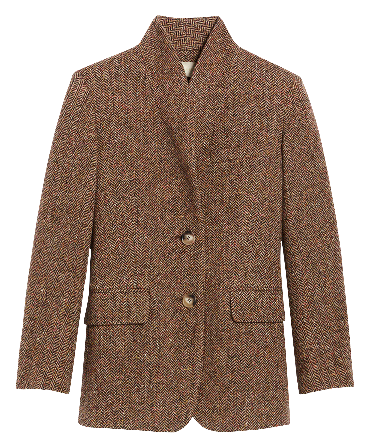 Jas met opstaande kraag met jacquardmotief VANESSA BRUNO Veelkleurig