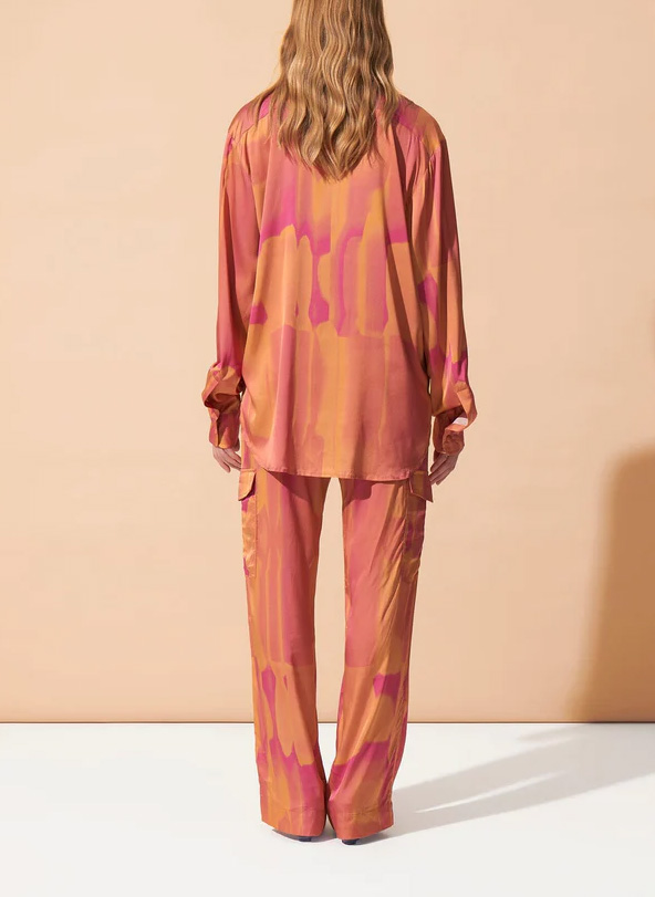 Oversized printed shirt with classic collar FETE IMPERIALE Multicolored