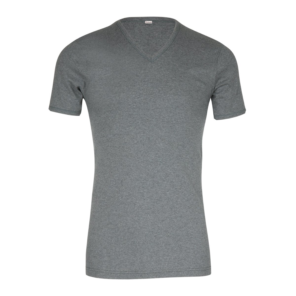 Premium pure cotton V-neck T-shirt Grey