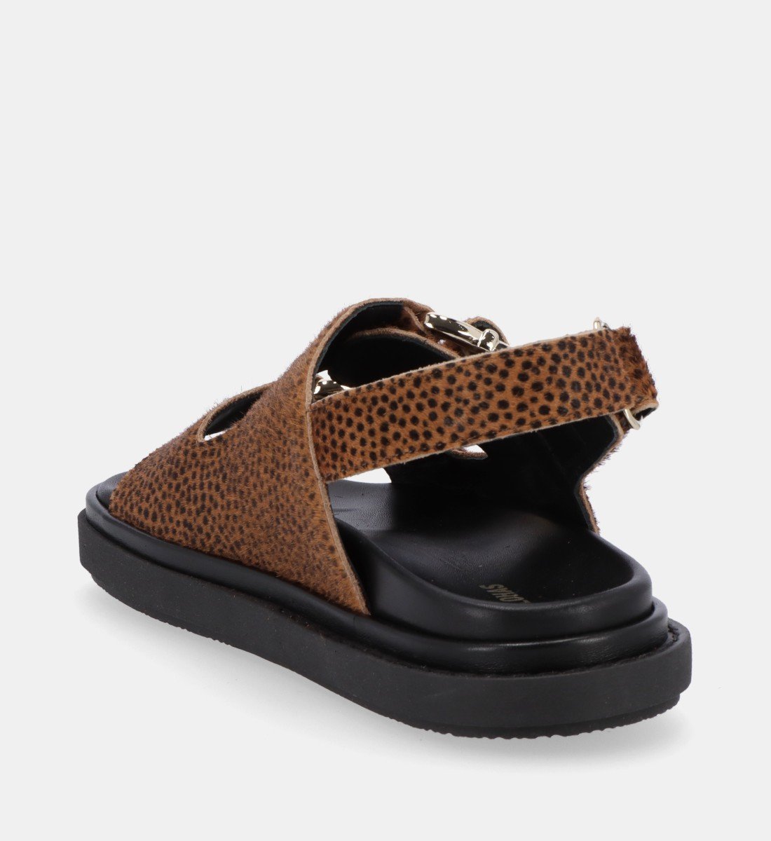 Aouda flat leather sandals ALOHAS Brown