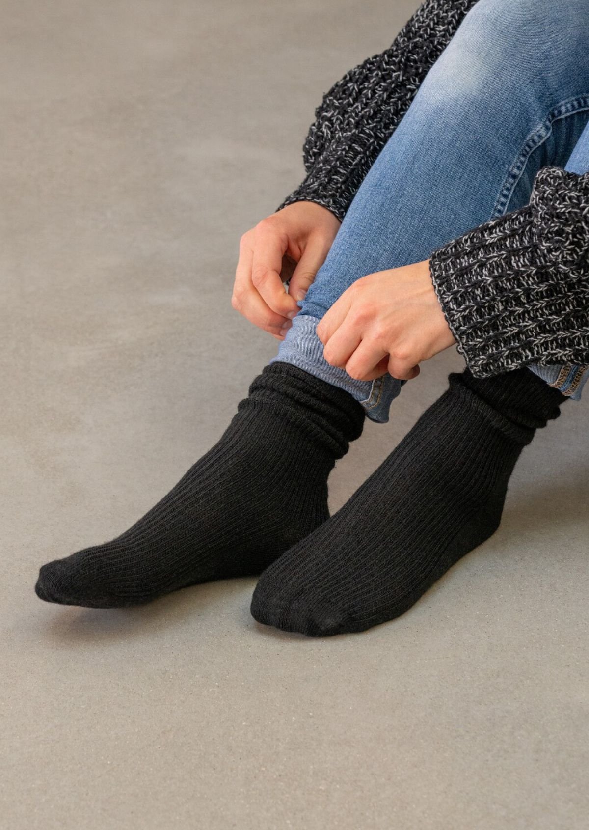 Wool socks | Black BILLYBELT Women