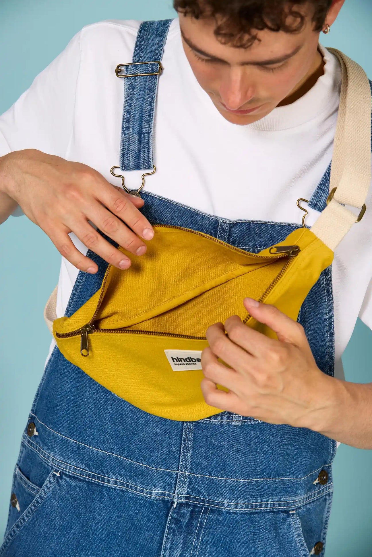 Cotton waist bag Yellow