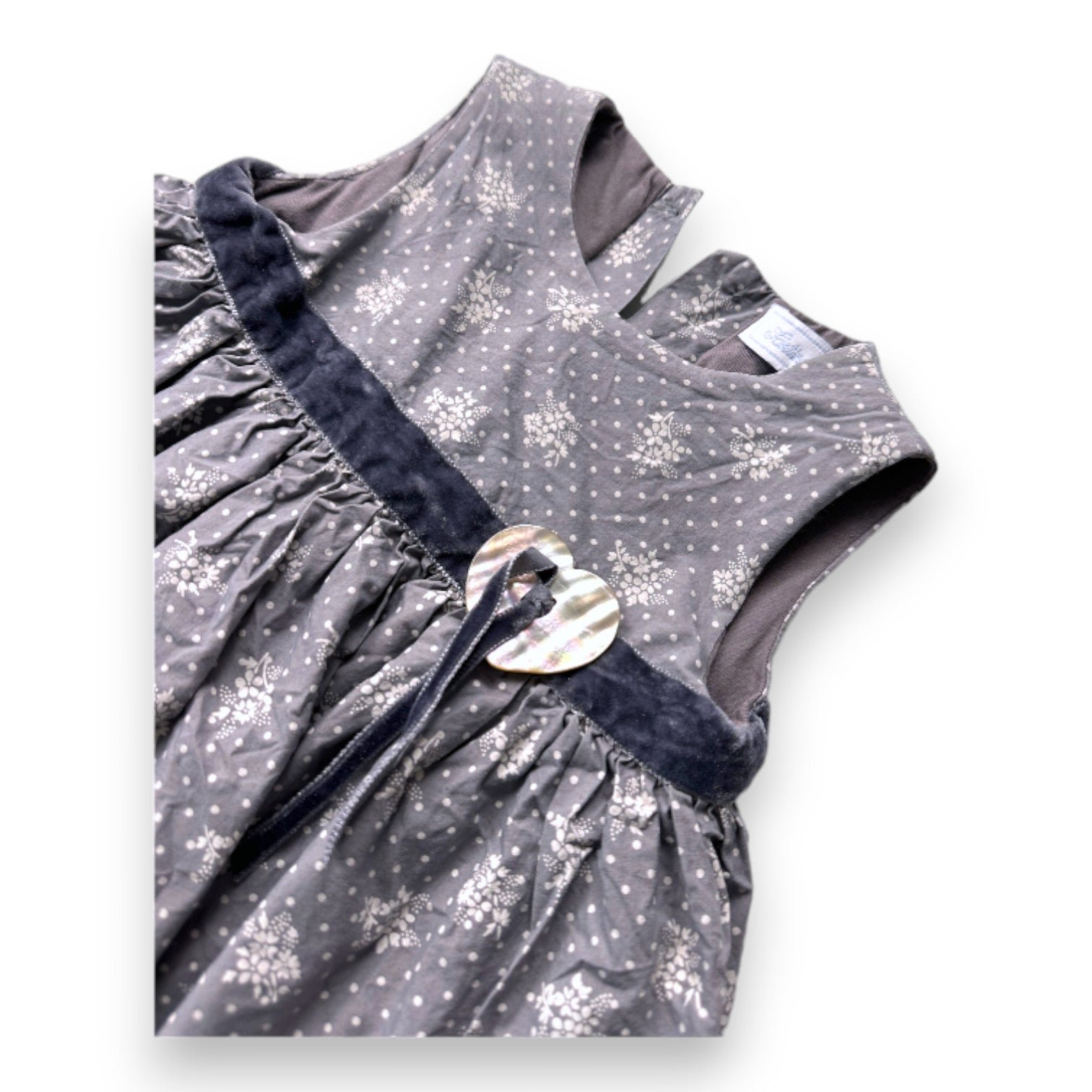 Gray baby dress - 6 months TARTINE ET CHOCOLAT - seconde-main Grey