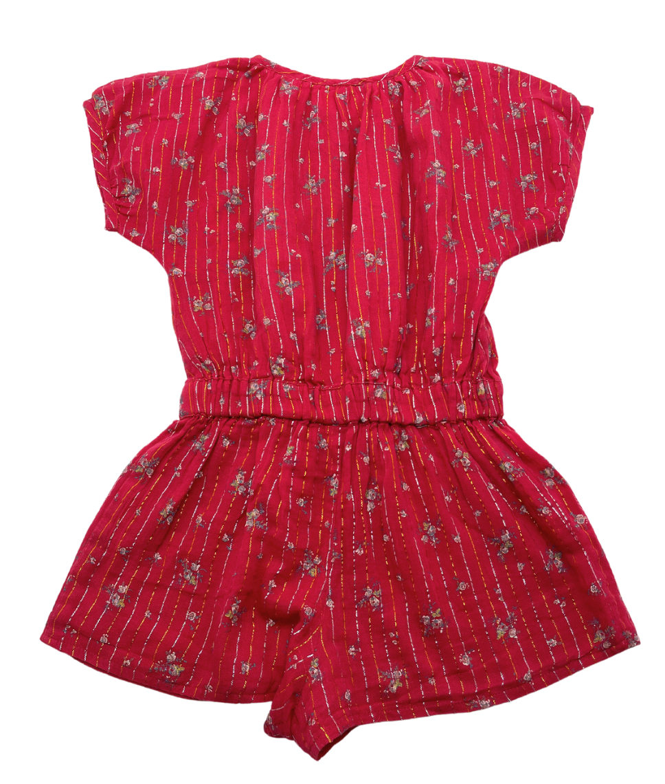 Red Kids Jumpsuit - 8 years LOUIS LOUISE - Seconde Main Red