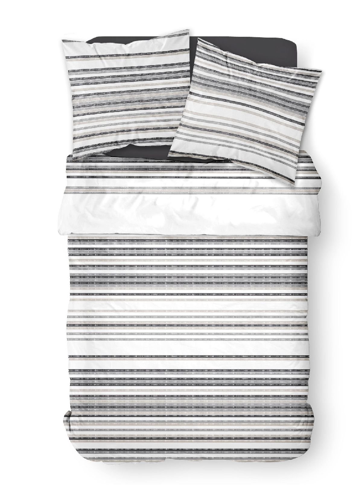 Printed cotton bedding set TODAY LINGE DE MAISON White