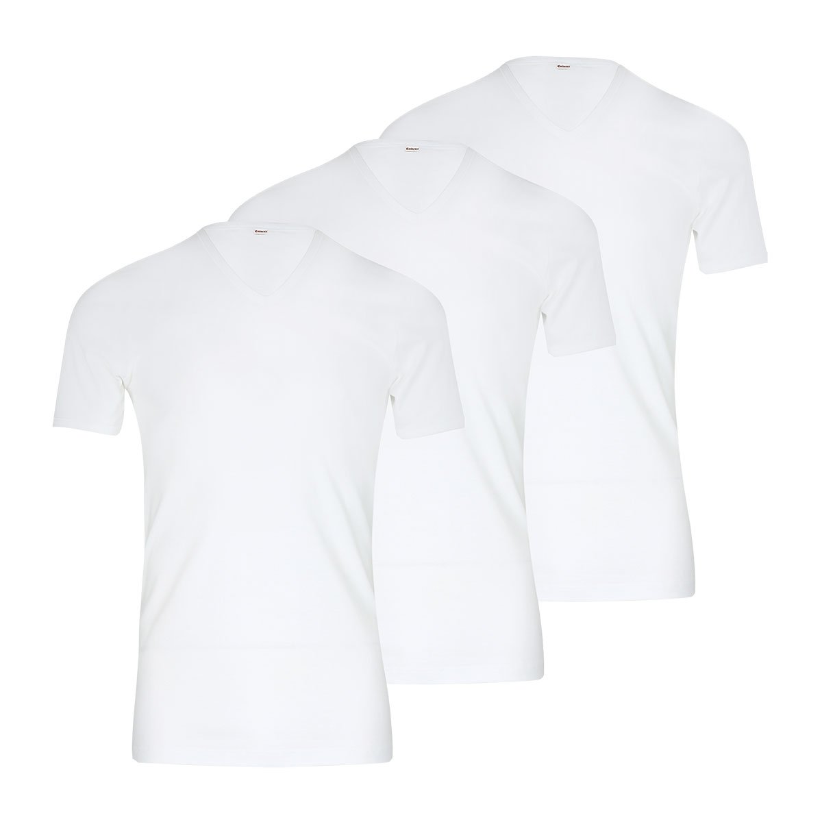 Pack of 3 V-neck classic T-shirts EMINENCE White