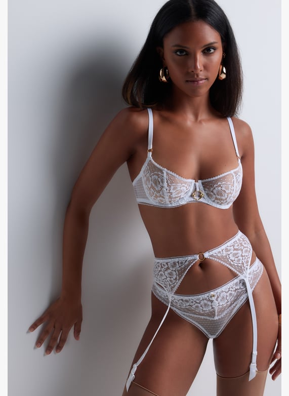 Underwired demi-cup bra | White by AUBADE Underwired demi-cup bra White