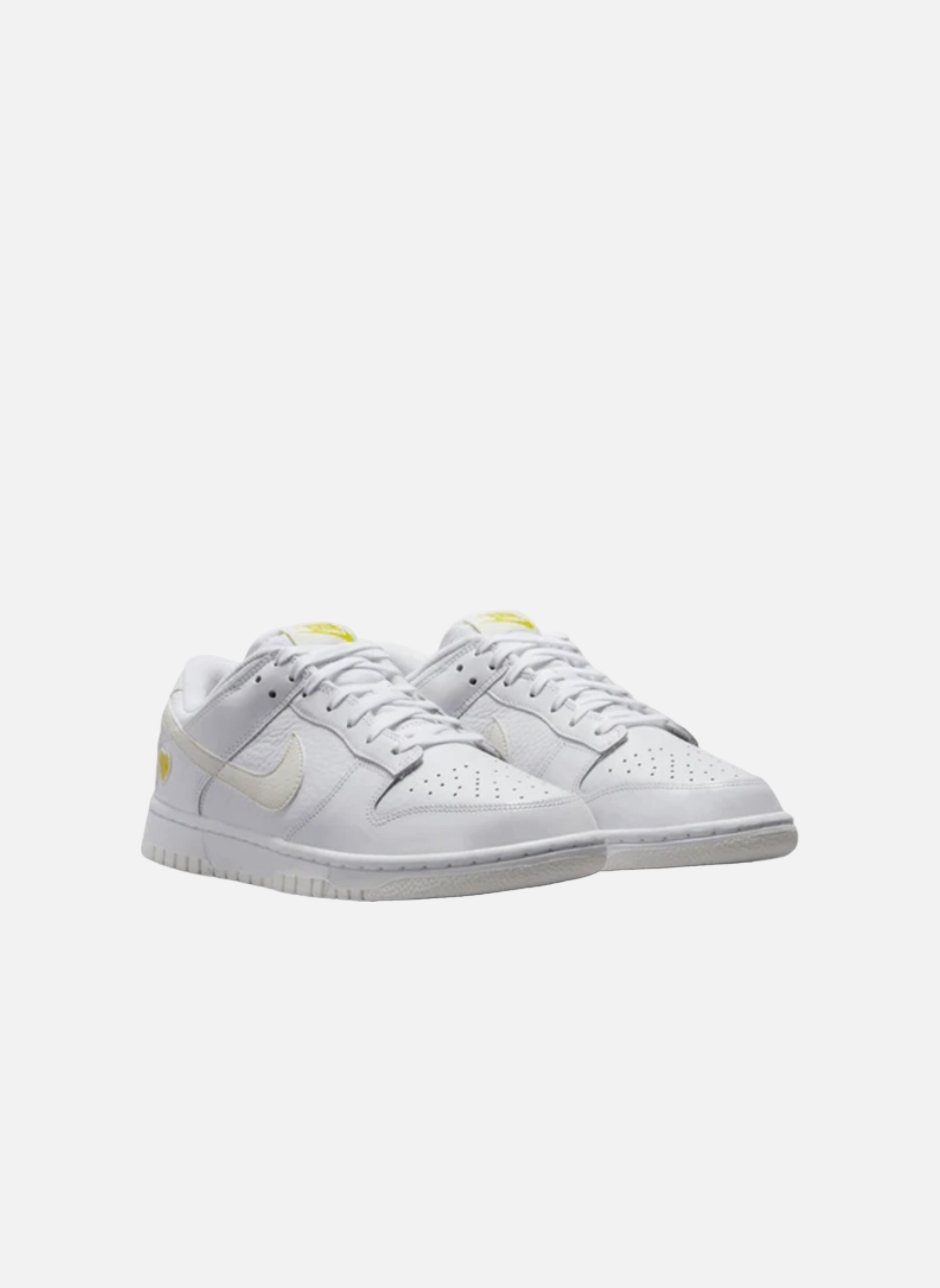 Leather low-top sneakers NIKE Yellow