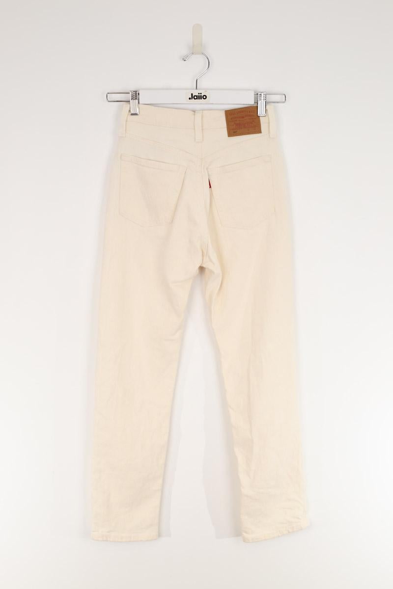 Cotton straight jeans LEVI'S - Seconde main Beige