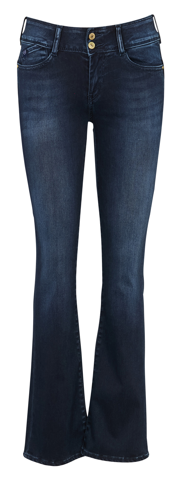 Jean flare push-up délavé LE TEMPS DES CERISES Bleu