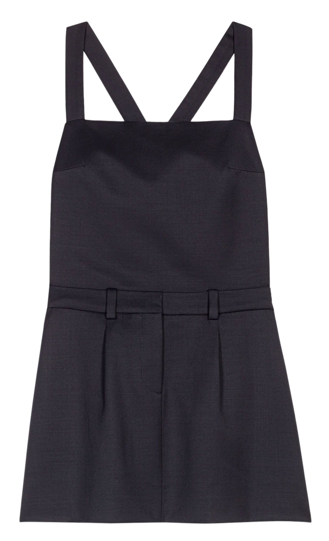 Robe courte col carré MAJE Bleu