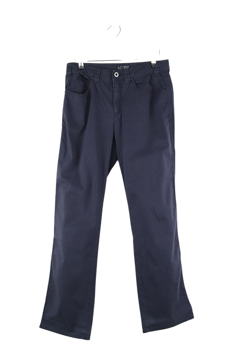 Slim-fit cotton cargo pants ARMANI - SECONDE MAIN Blue