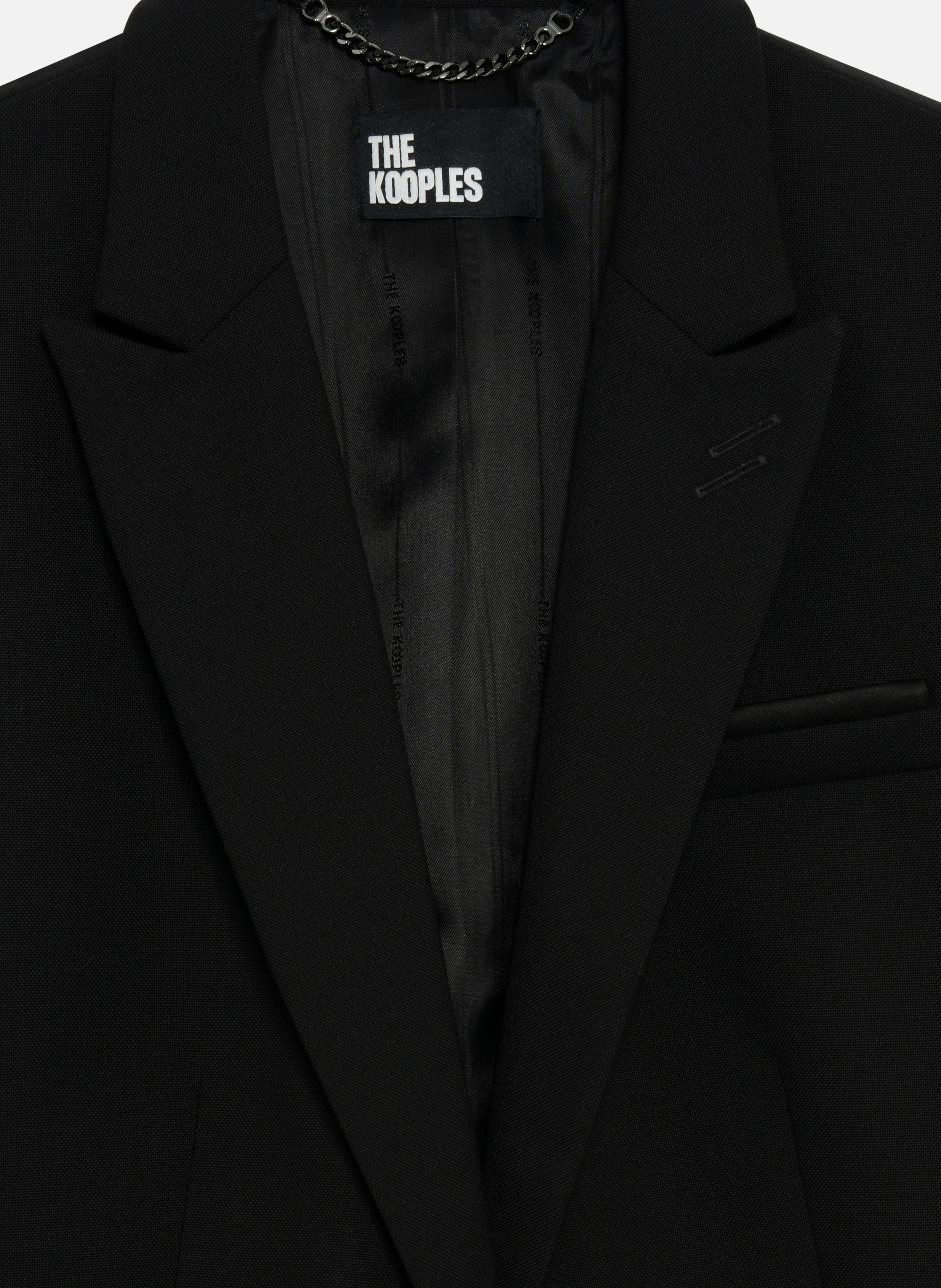 Short asymmetrical jacket THE KOOPLES Black