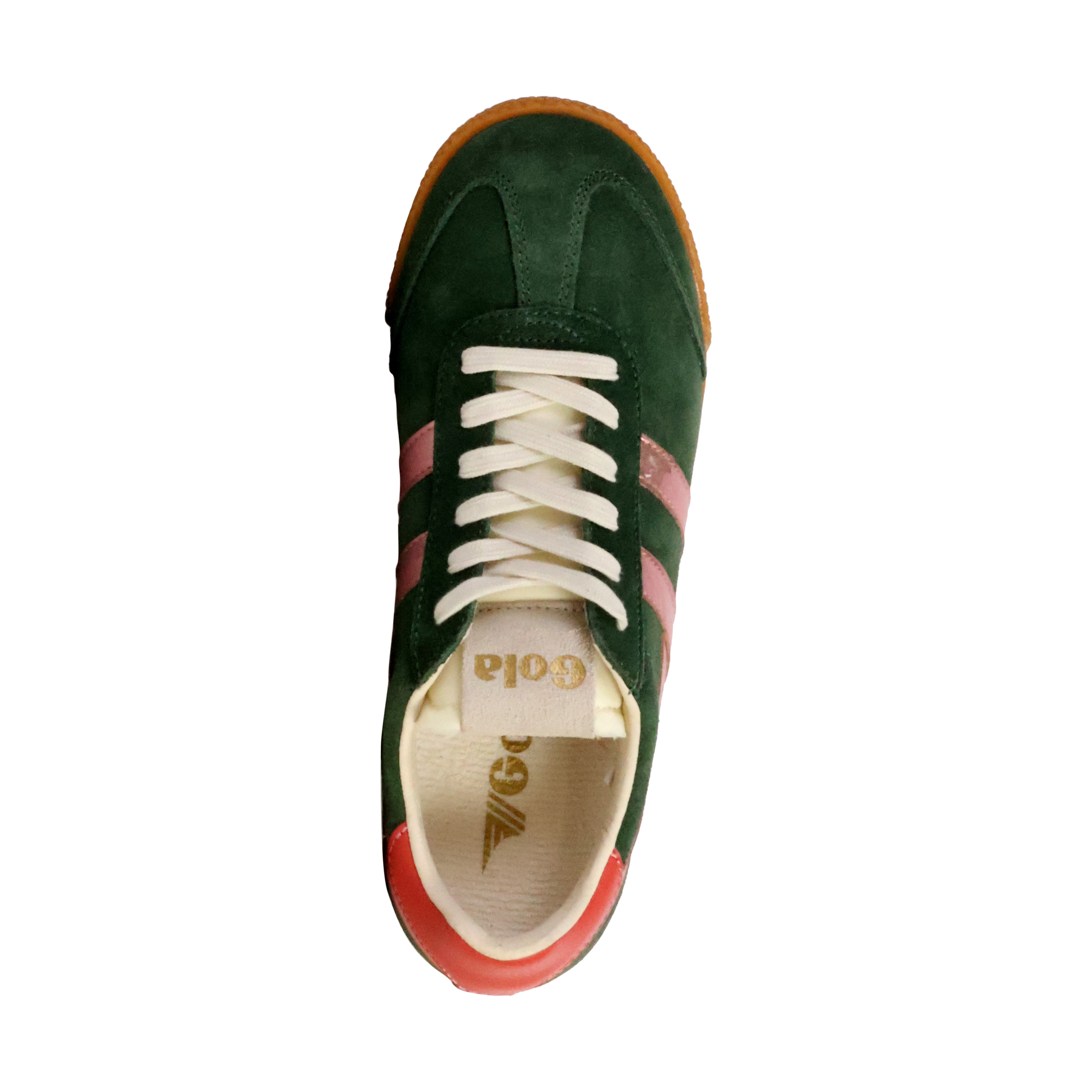 Leather sneakers with glitz detail GOLA Green