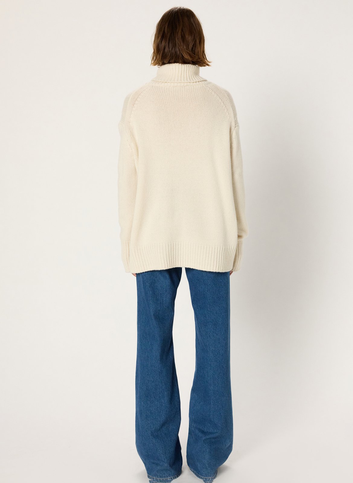 Pull col roulé en cachemire GERARD DAREL Beige