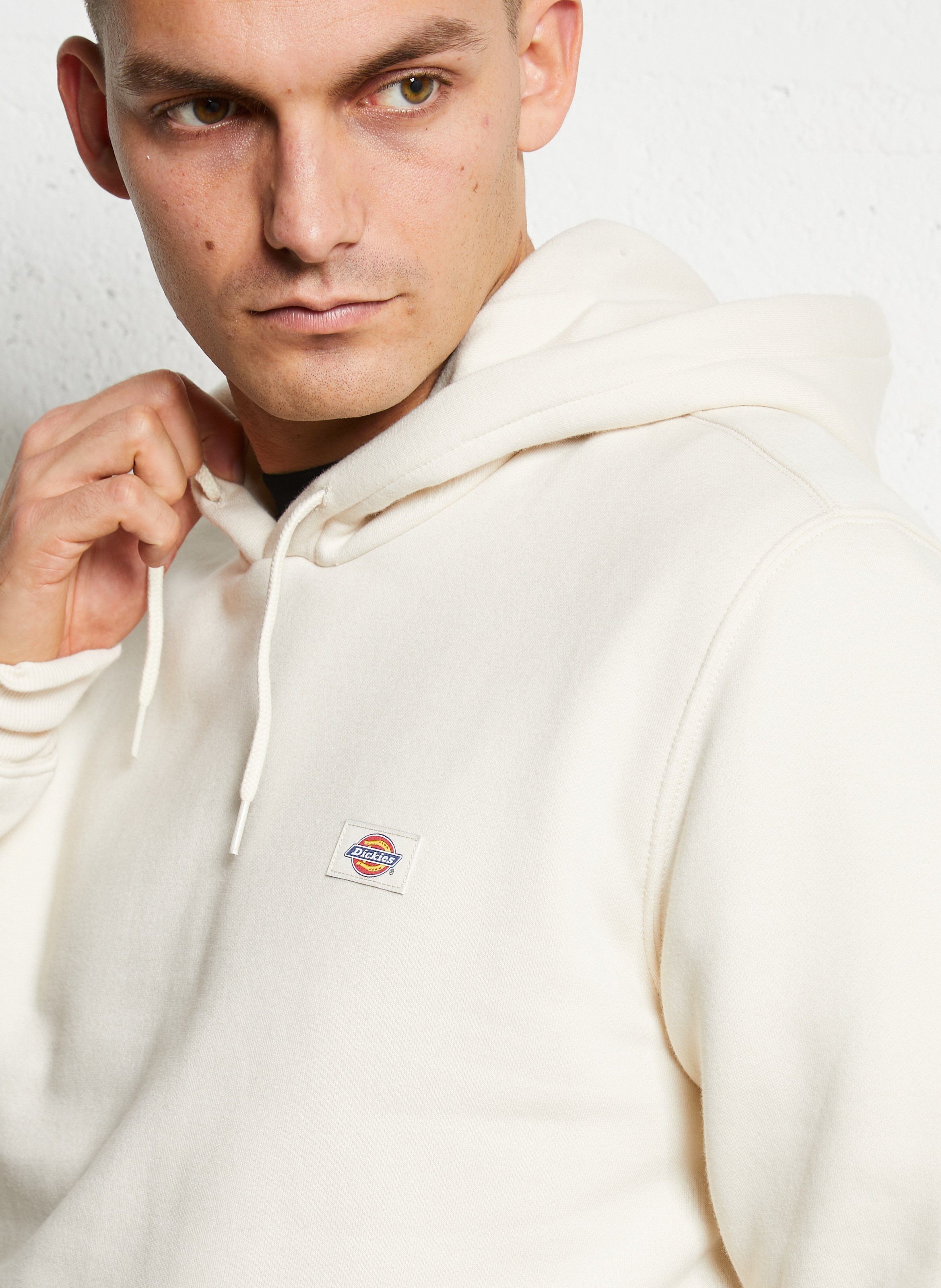 Hoodie van gemengd katoen DICKIES Wit