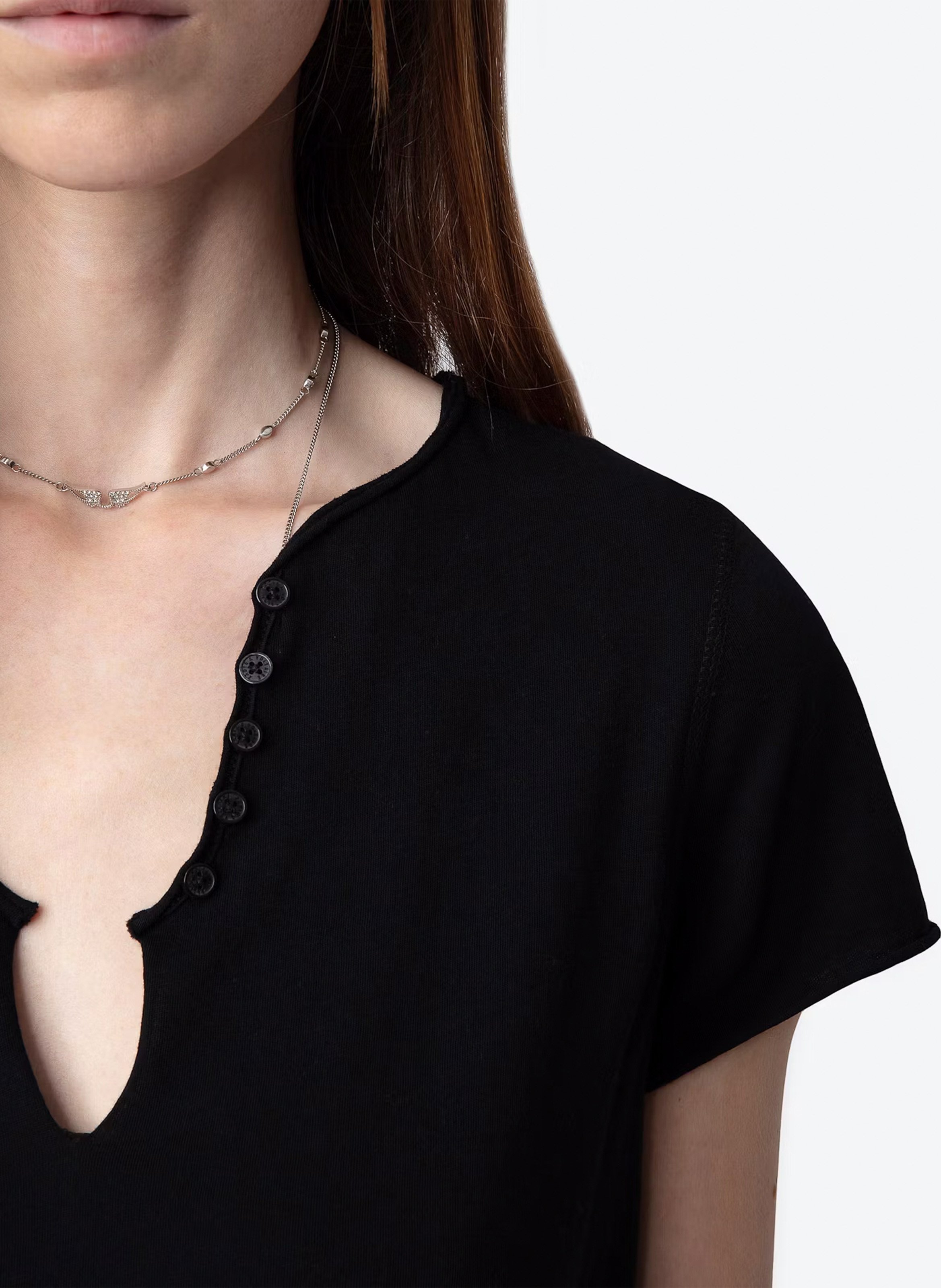 Tunisian organic cotton t-shirt Black