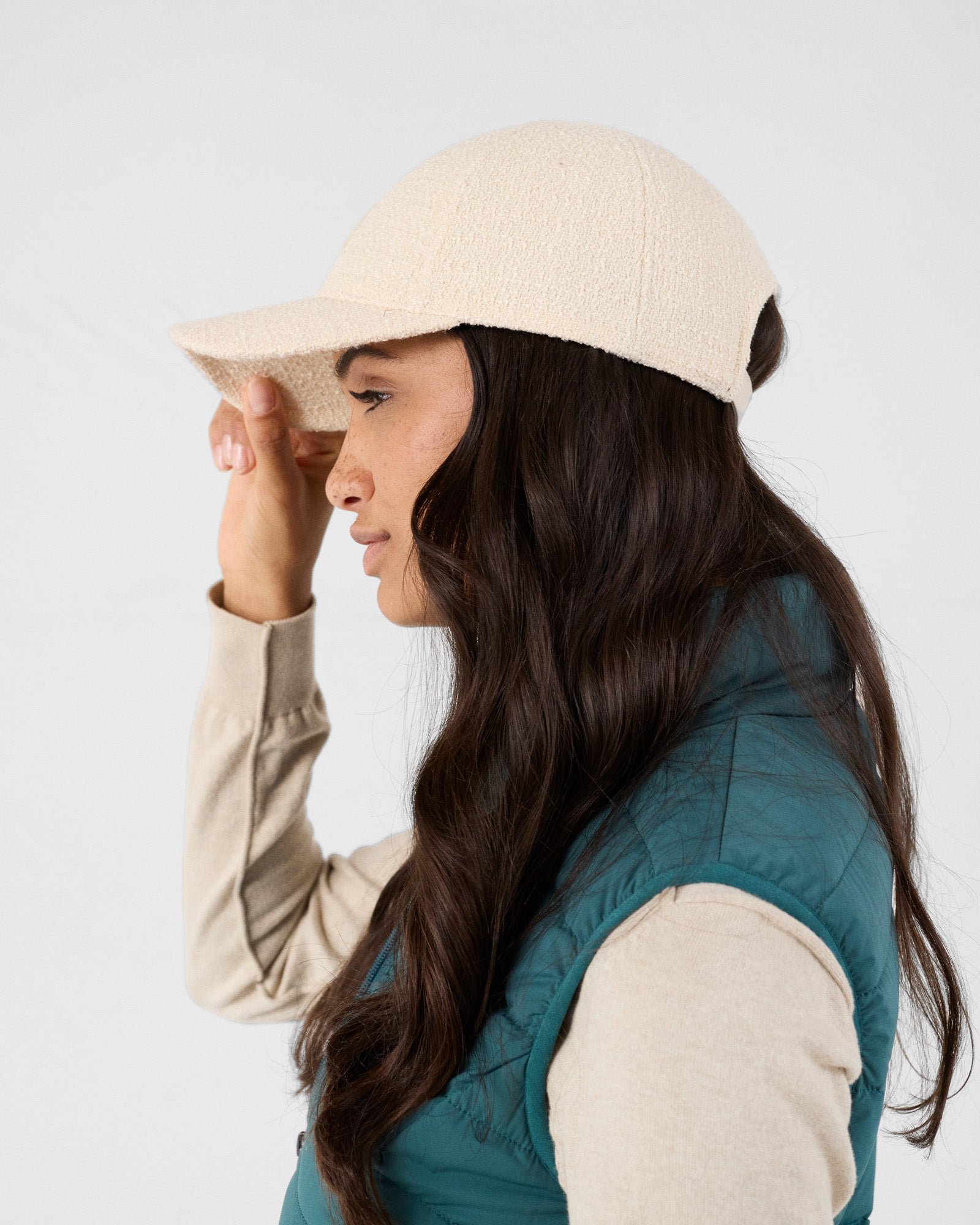 Tweed fox cap JOTT White