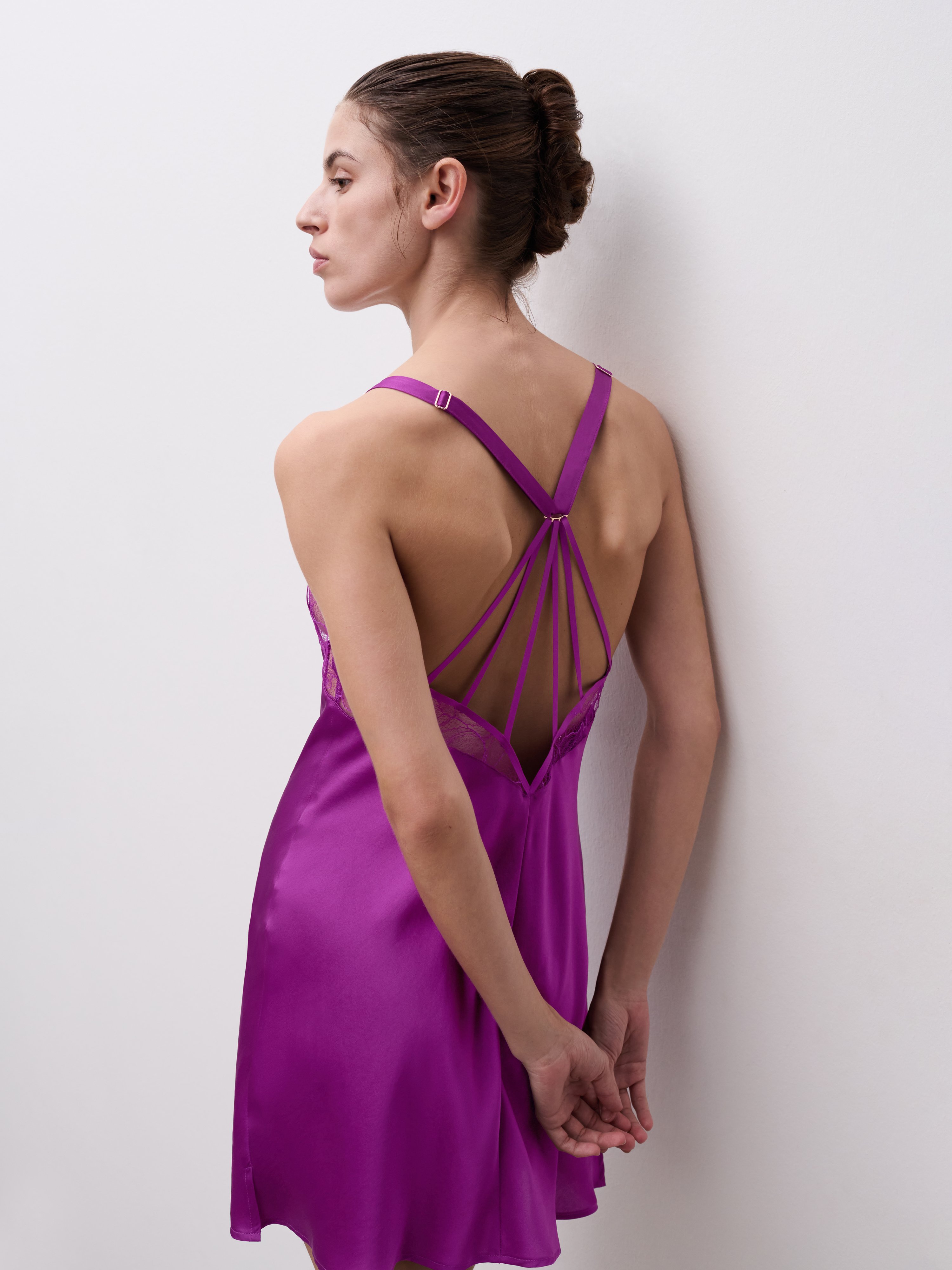 Lace nightie CHANTELLE X Purple