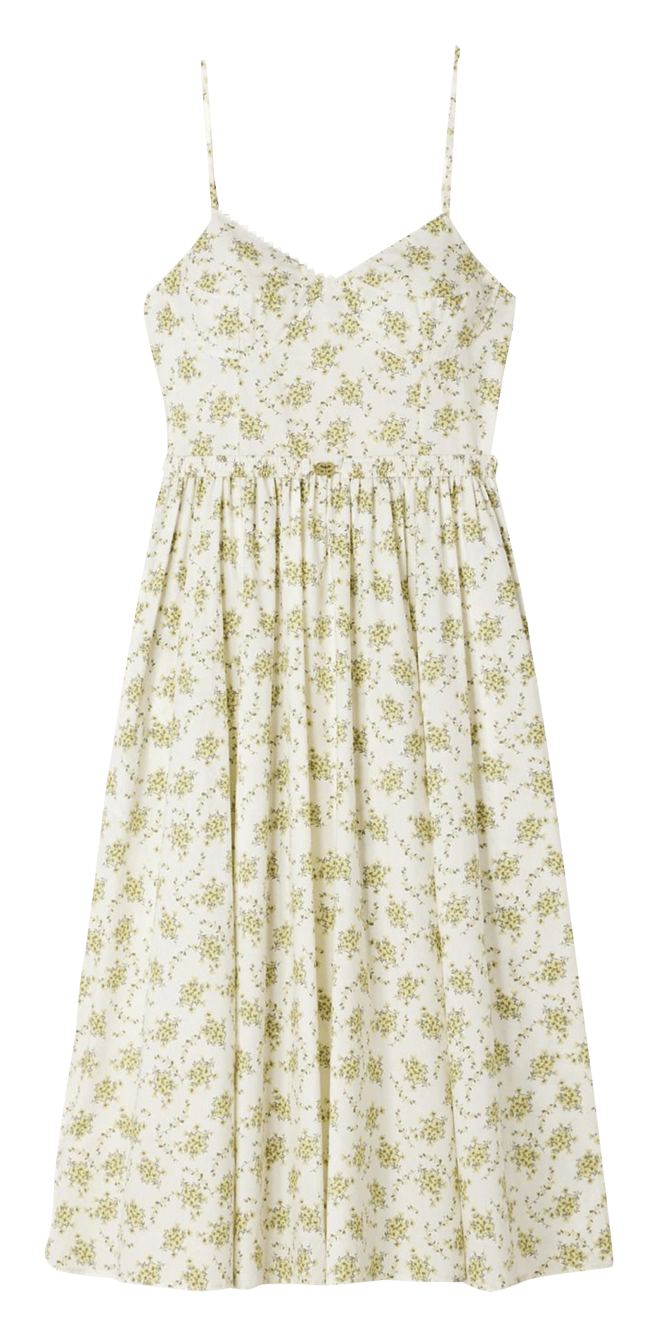 Robe midi à imprimé floral SANDRO Vert