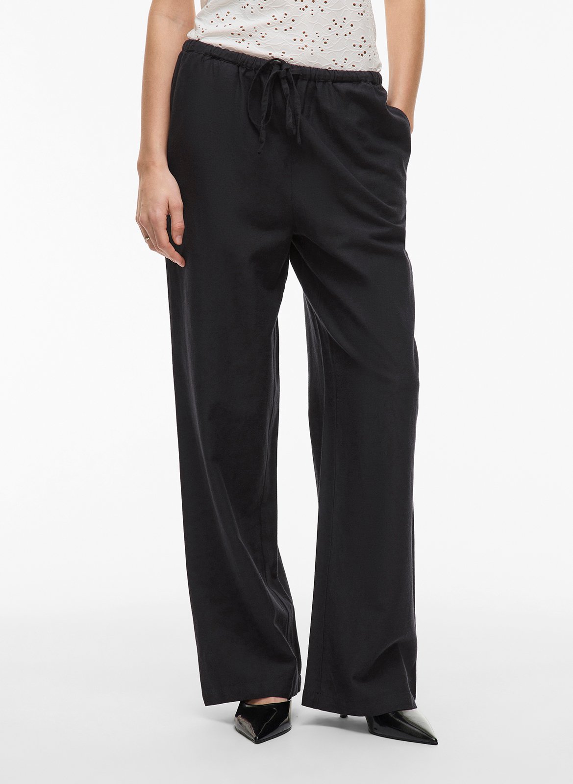 Pantalon droit VILA Noir