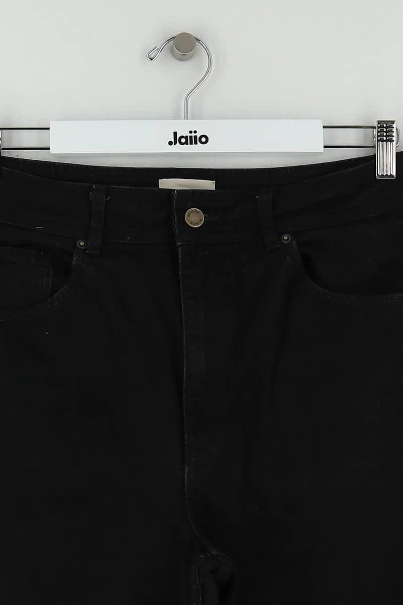 Straight cotton-blend pants SEZANE - Seconde main Black