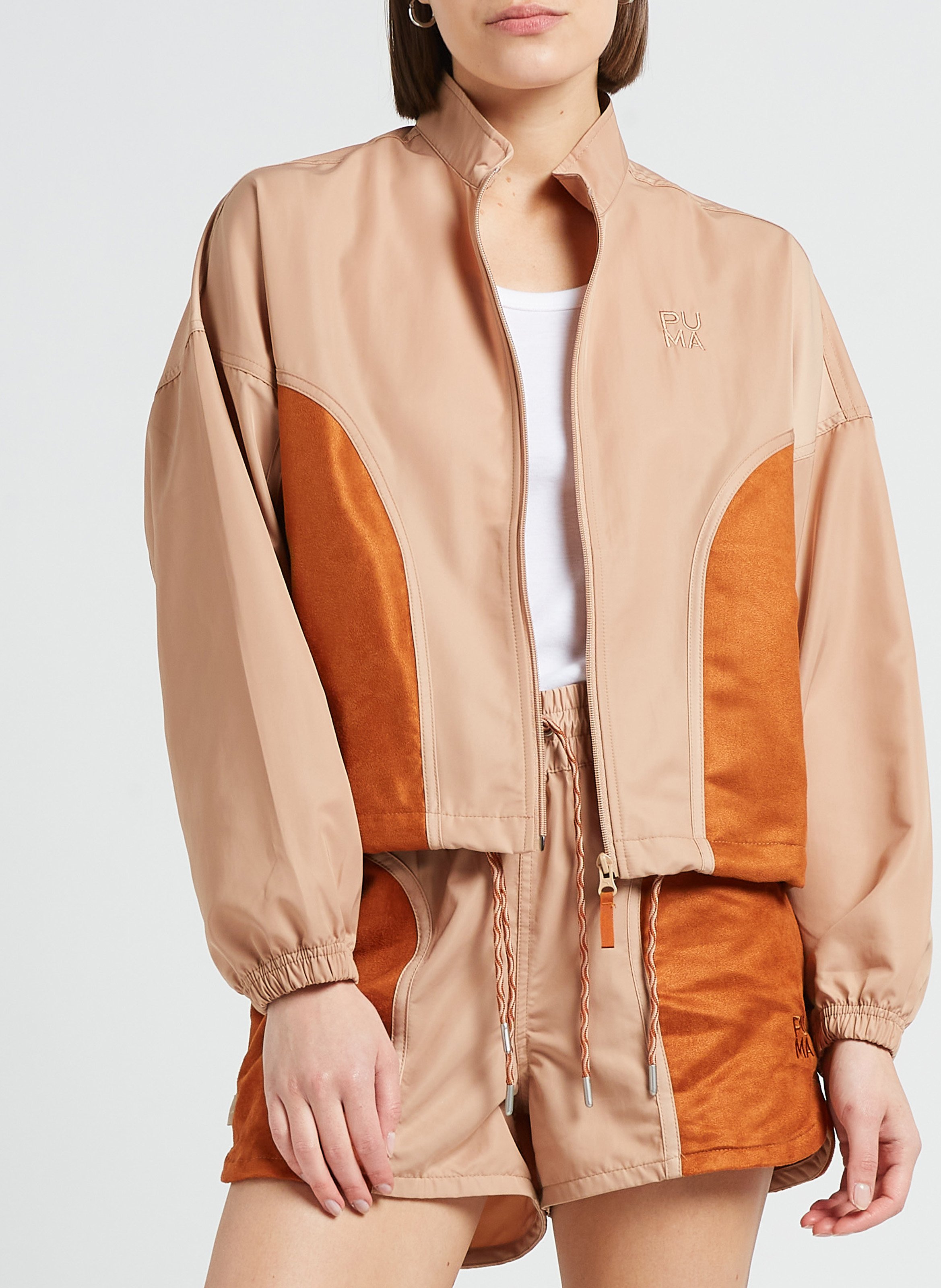 Veste de survêtement col montant  PUMA Orange