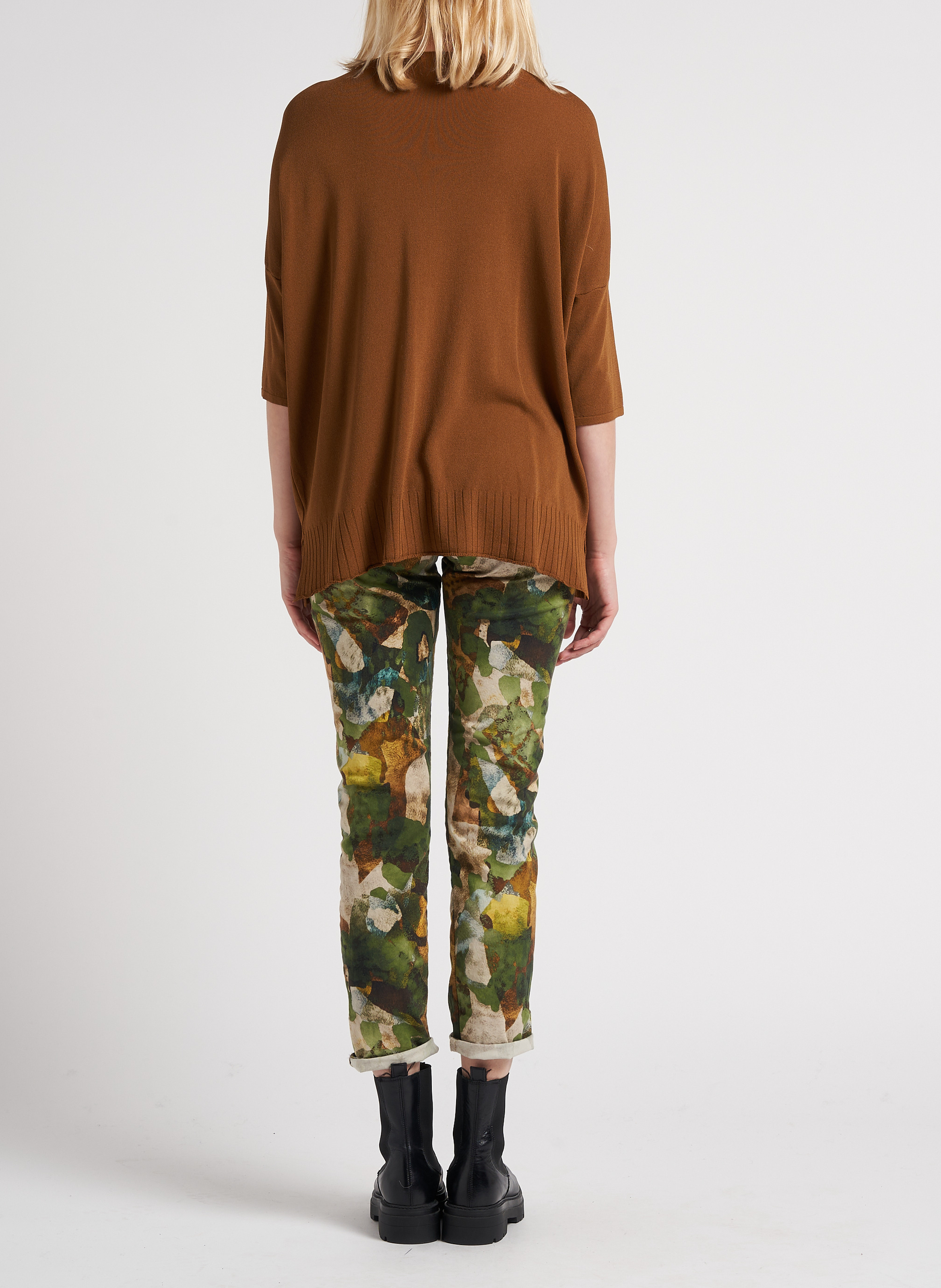 Chinohose aus bedruckter Baumwolle PLEASE Mehrfarbig