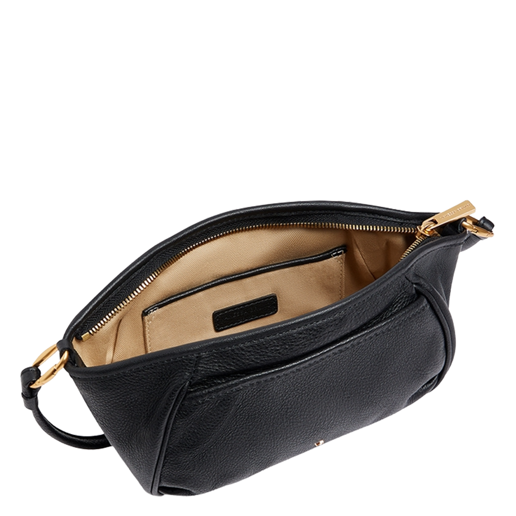 Zipped leather shoulder VANESSA BRUNO Black