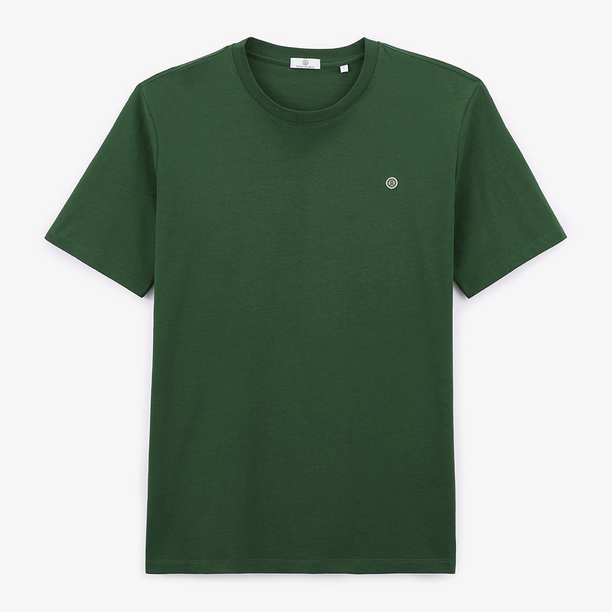 Round-neck cotton T-shirt SERGE BLANCO Green