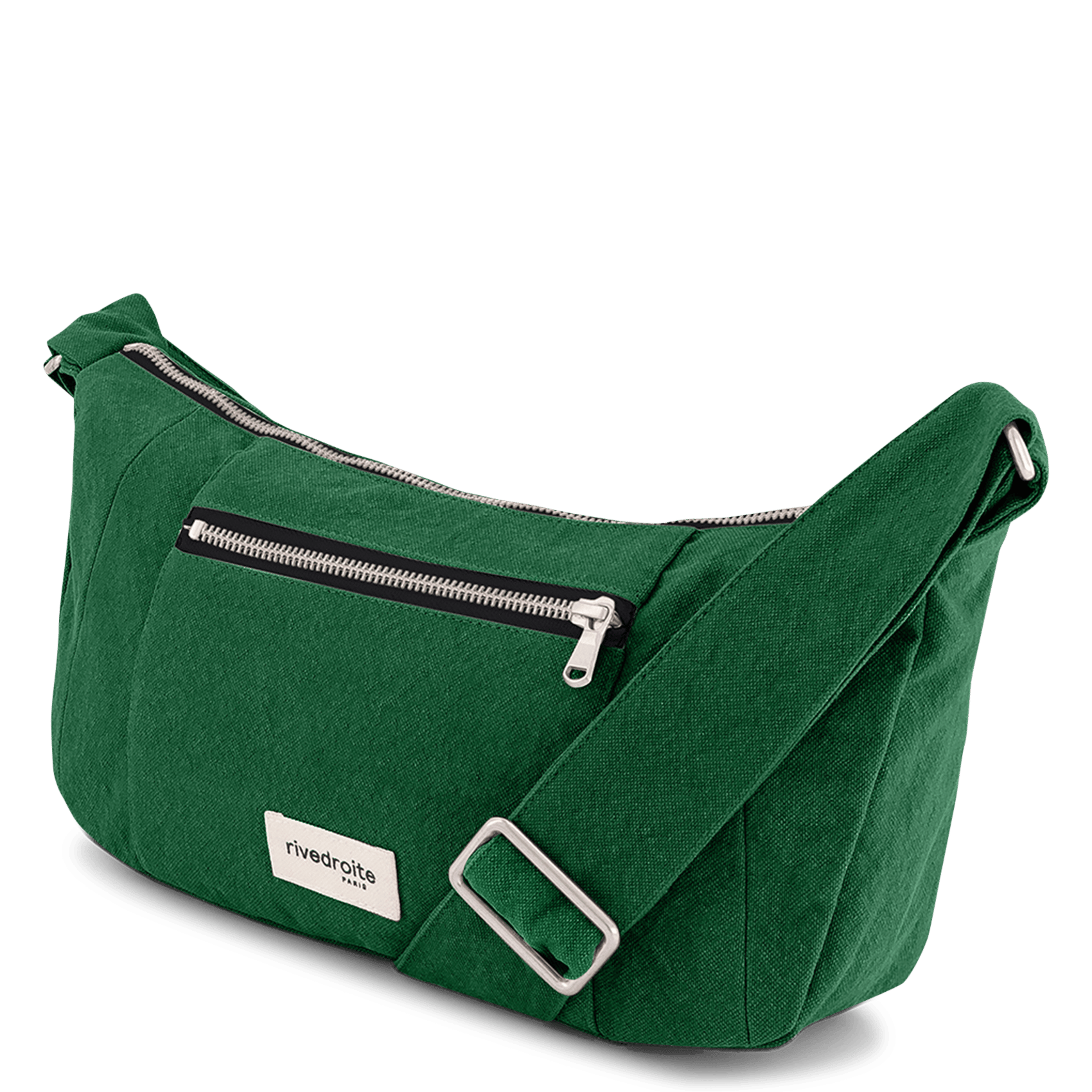 Crossbody bag in blended recycled cotton RIVEDROITE PARIS Green