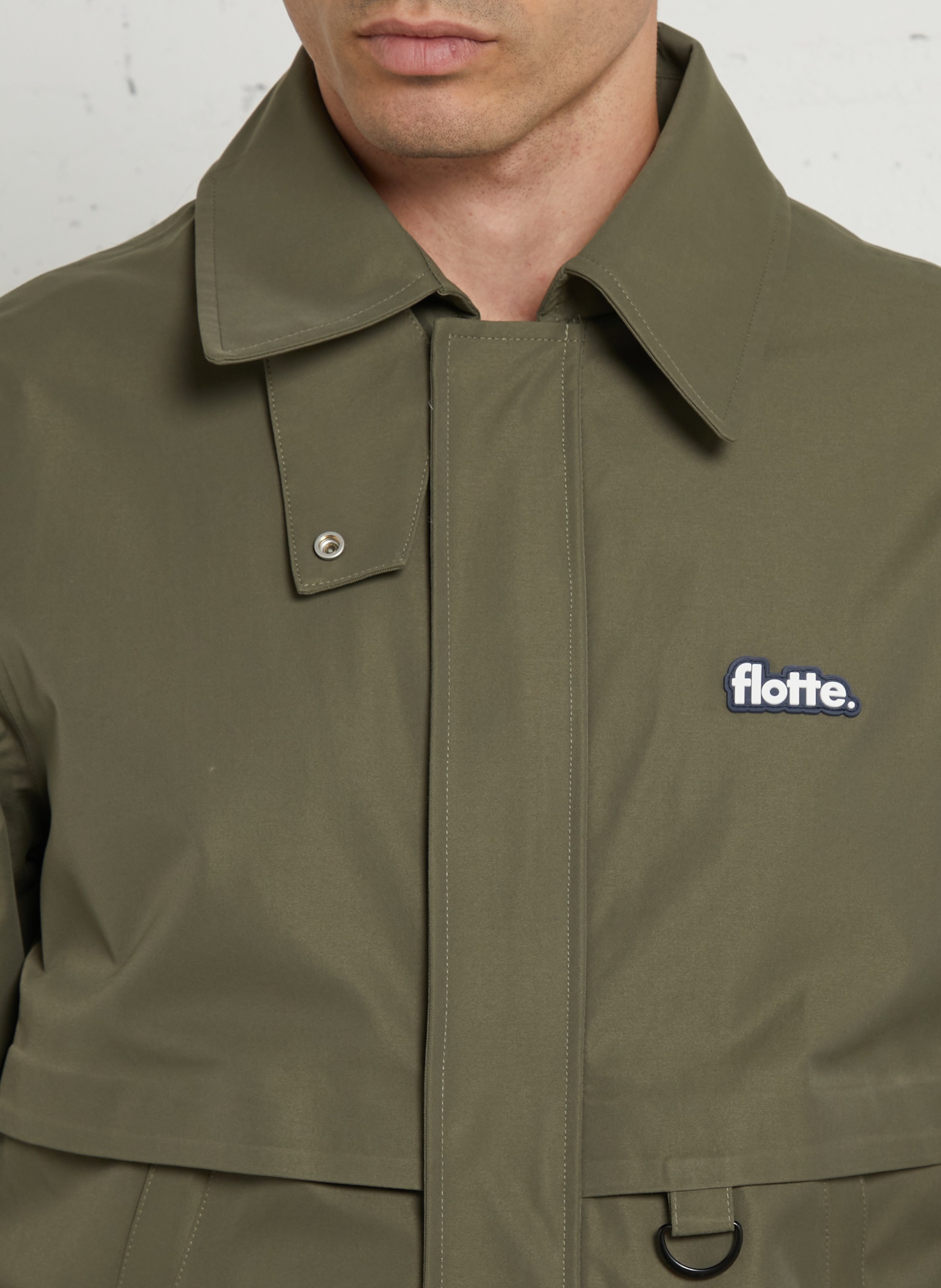 Klassischer wasserdichter Mantel FLOTTE Grun