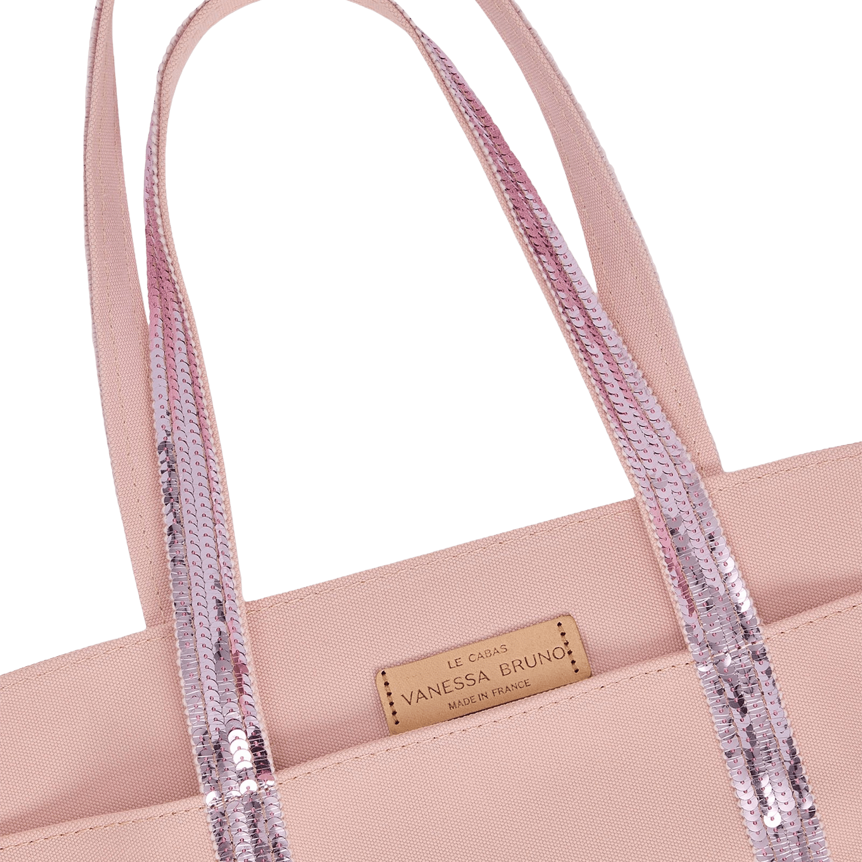 Shopper aus Baumwoll-Canvas mit Pailletten VANESSA BRUNO Violett