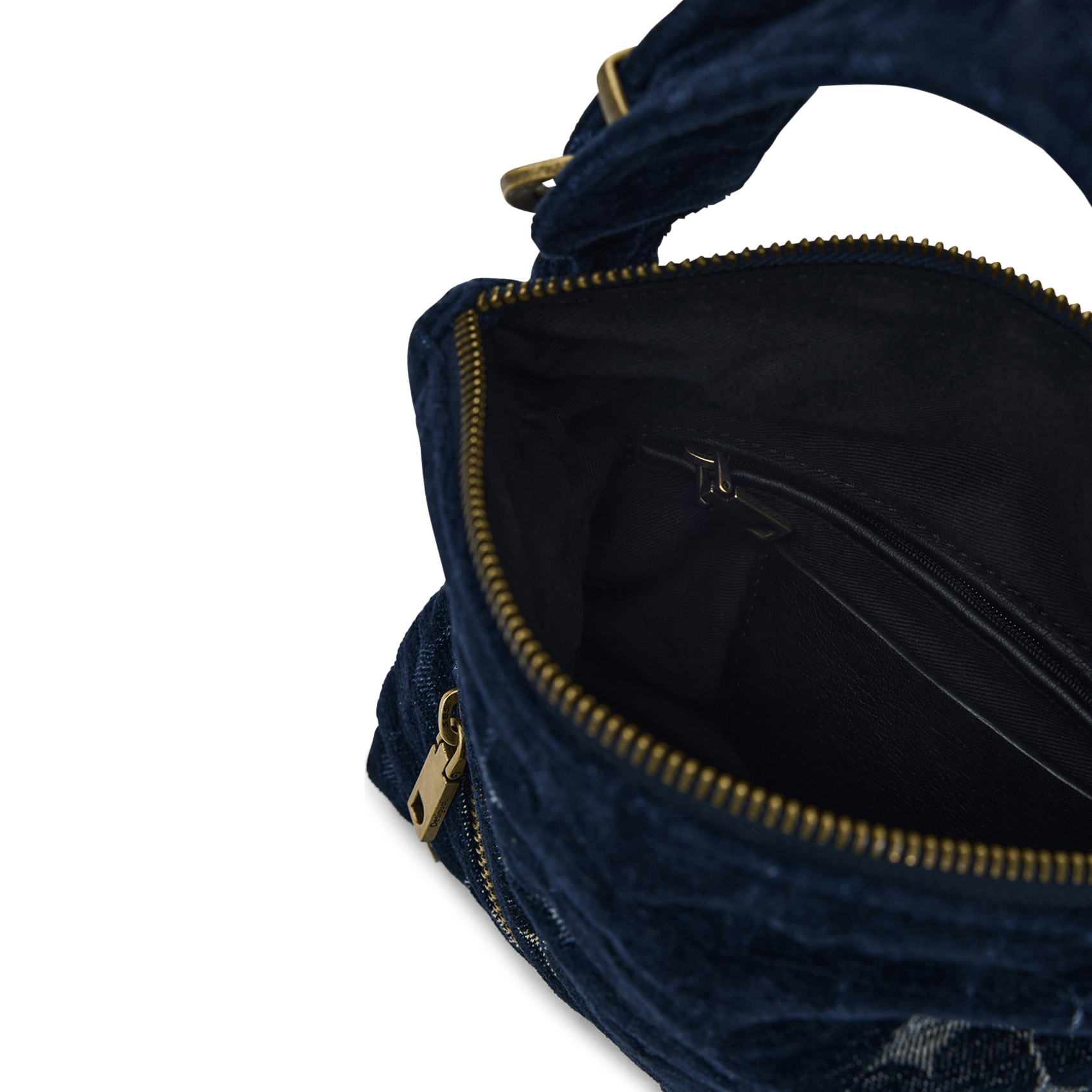 Handbag with buckle closure and circle pattern DESIGUAL Brown