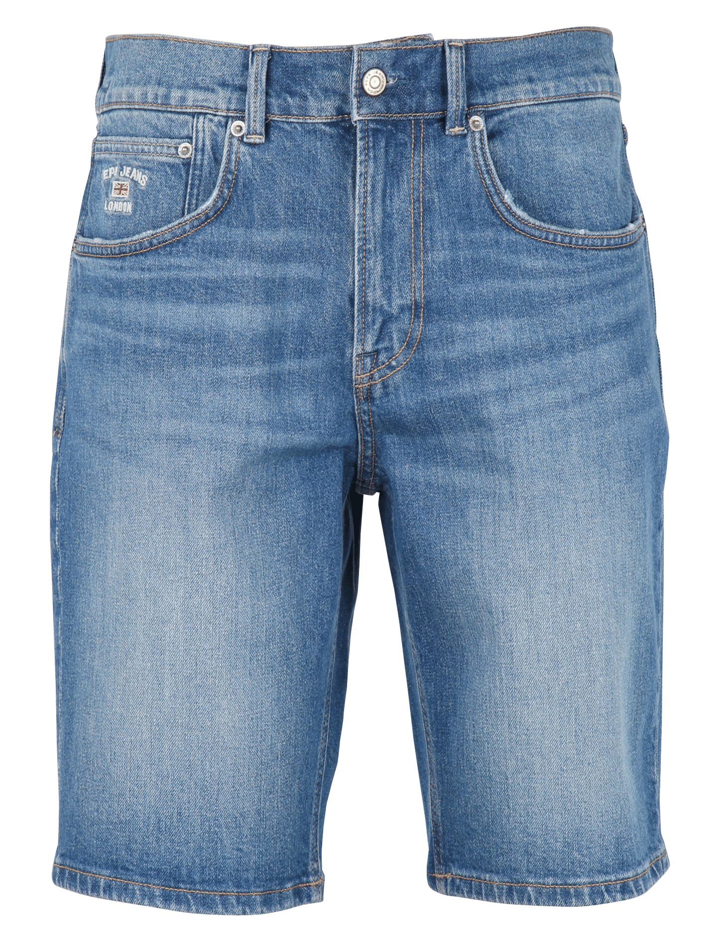 Recht short - katoenblend PEPE JEANS Blauw