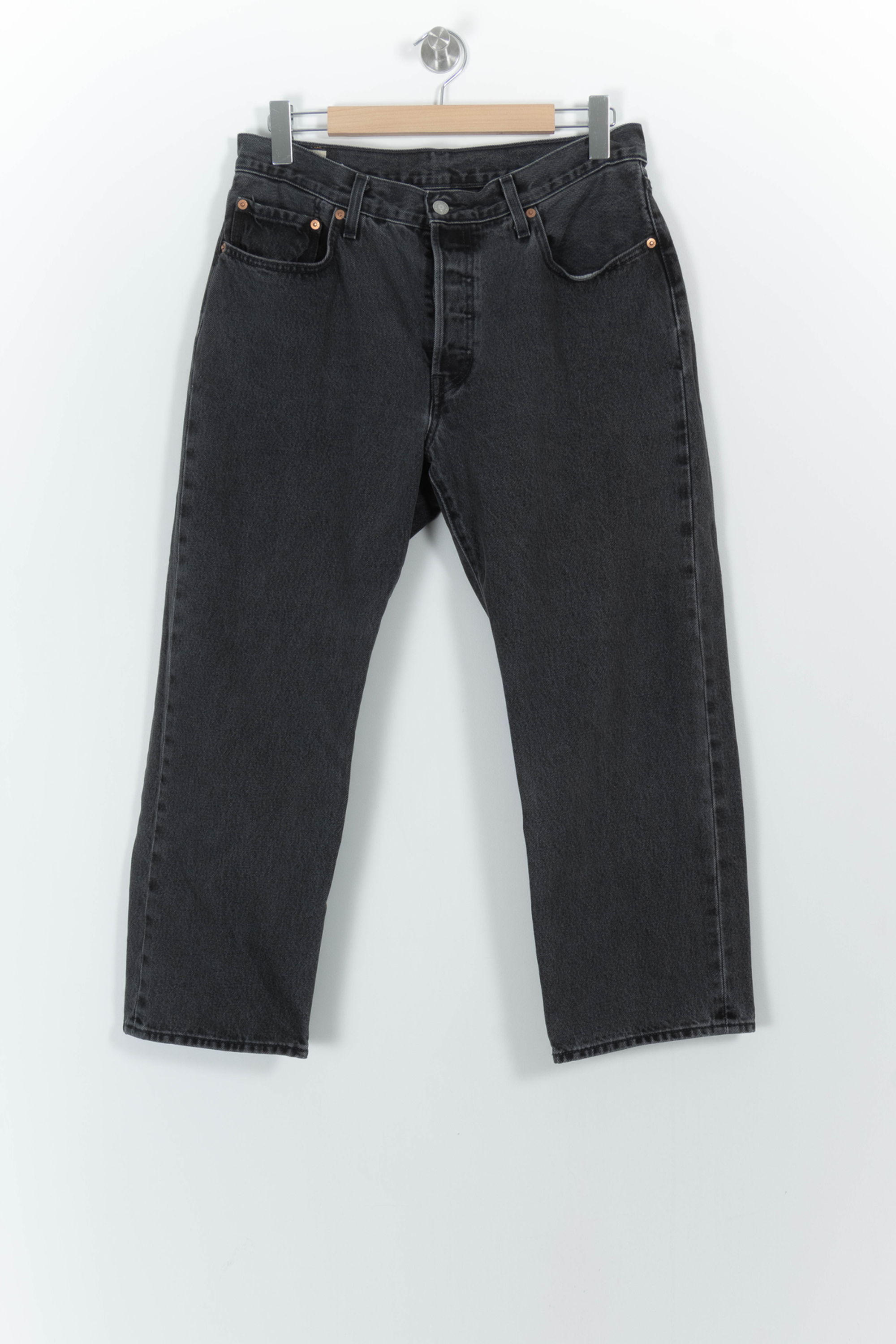 Cropped slim jeans with studs LEVI'S - Seconde main Black