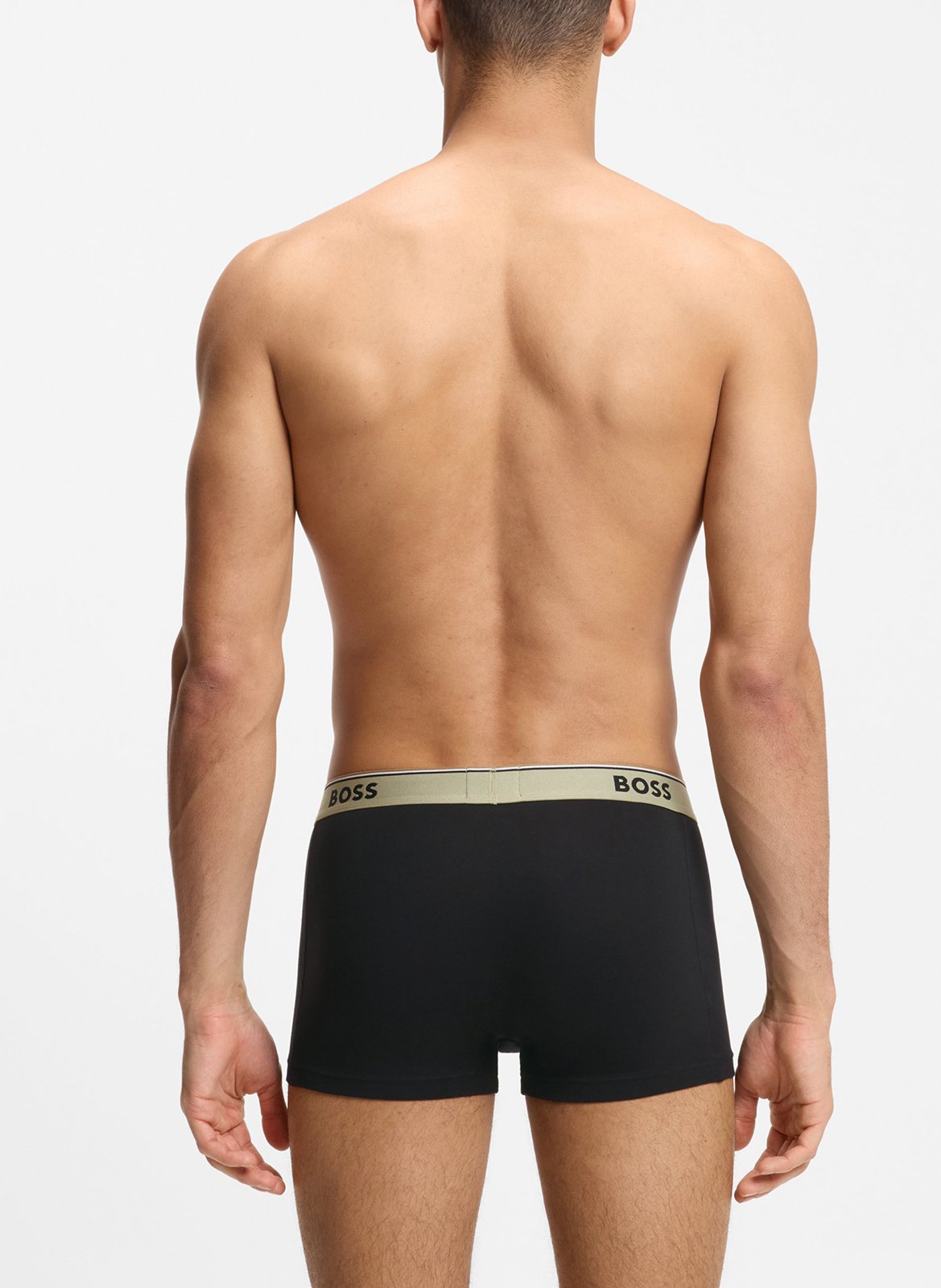 Lot de 3 boxers en coton mélangé BOSS Noir