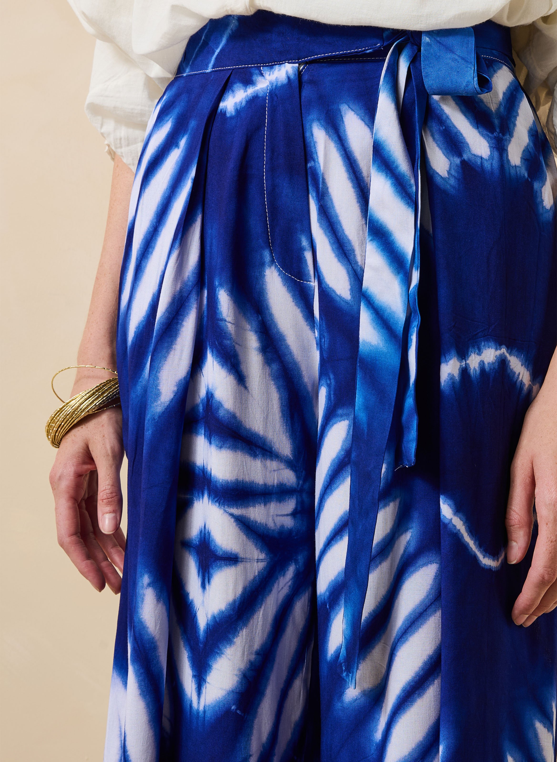 Pantalon large  LA FEE MARABOUTEE Bleu