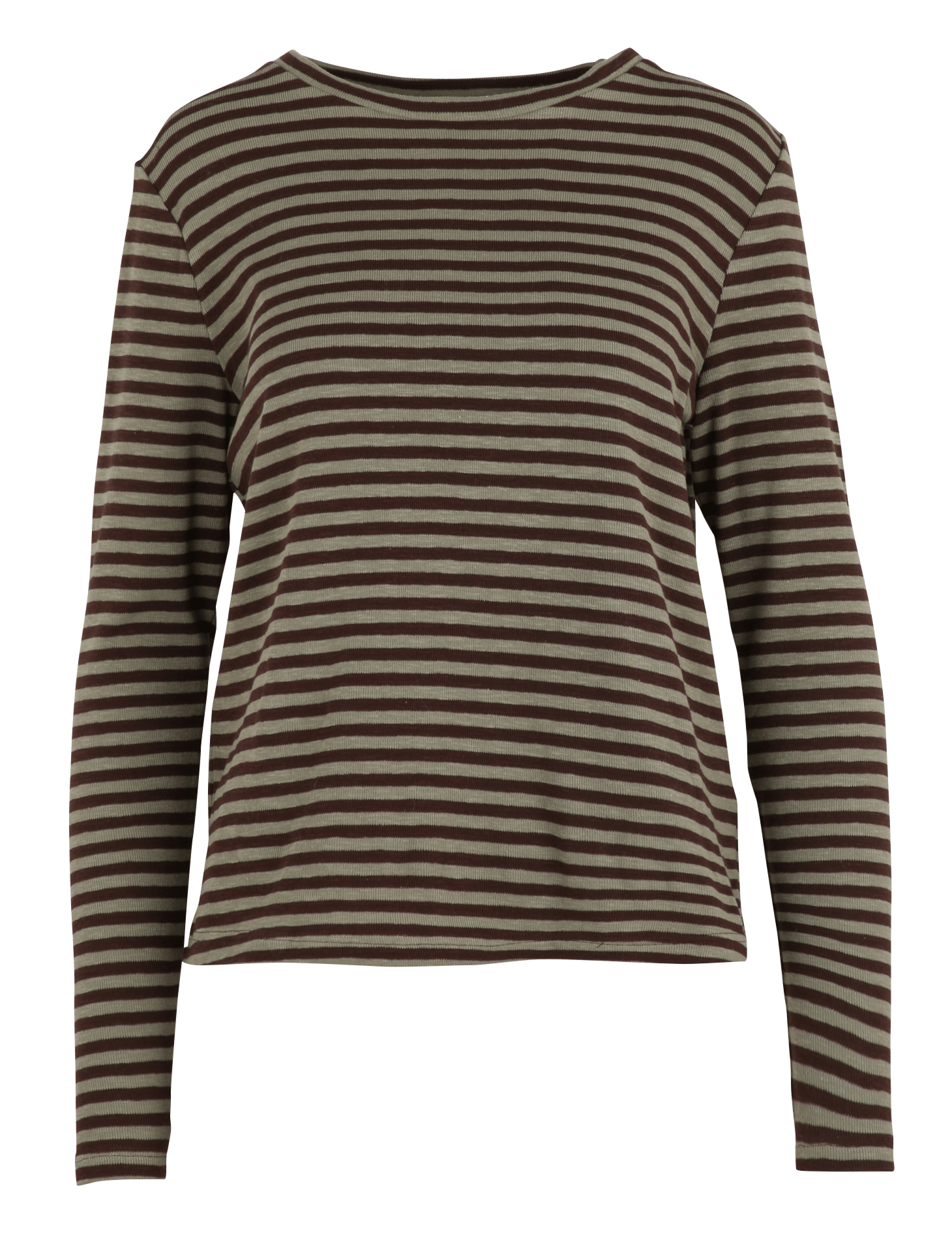 T-shirt rayé manches longues en coton mélangé JC SOPHIE Multicolore
