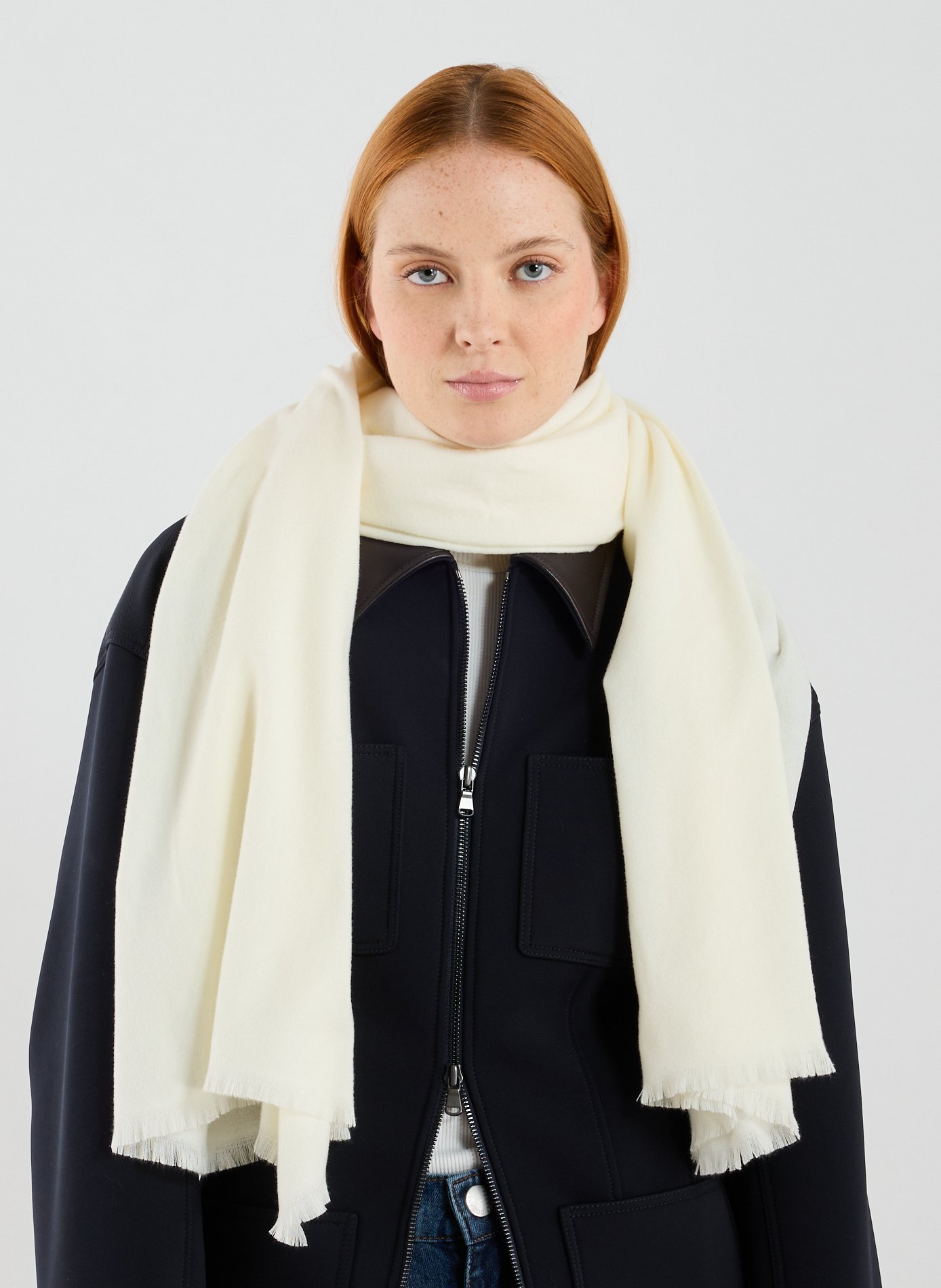 Soft Solid Scarf AU PRINTEMPS PARIS Beige