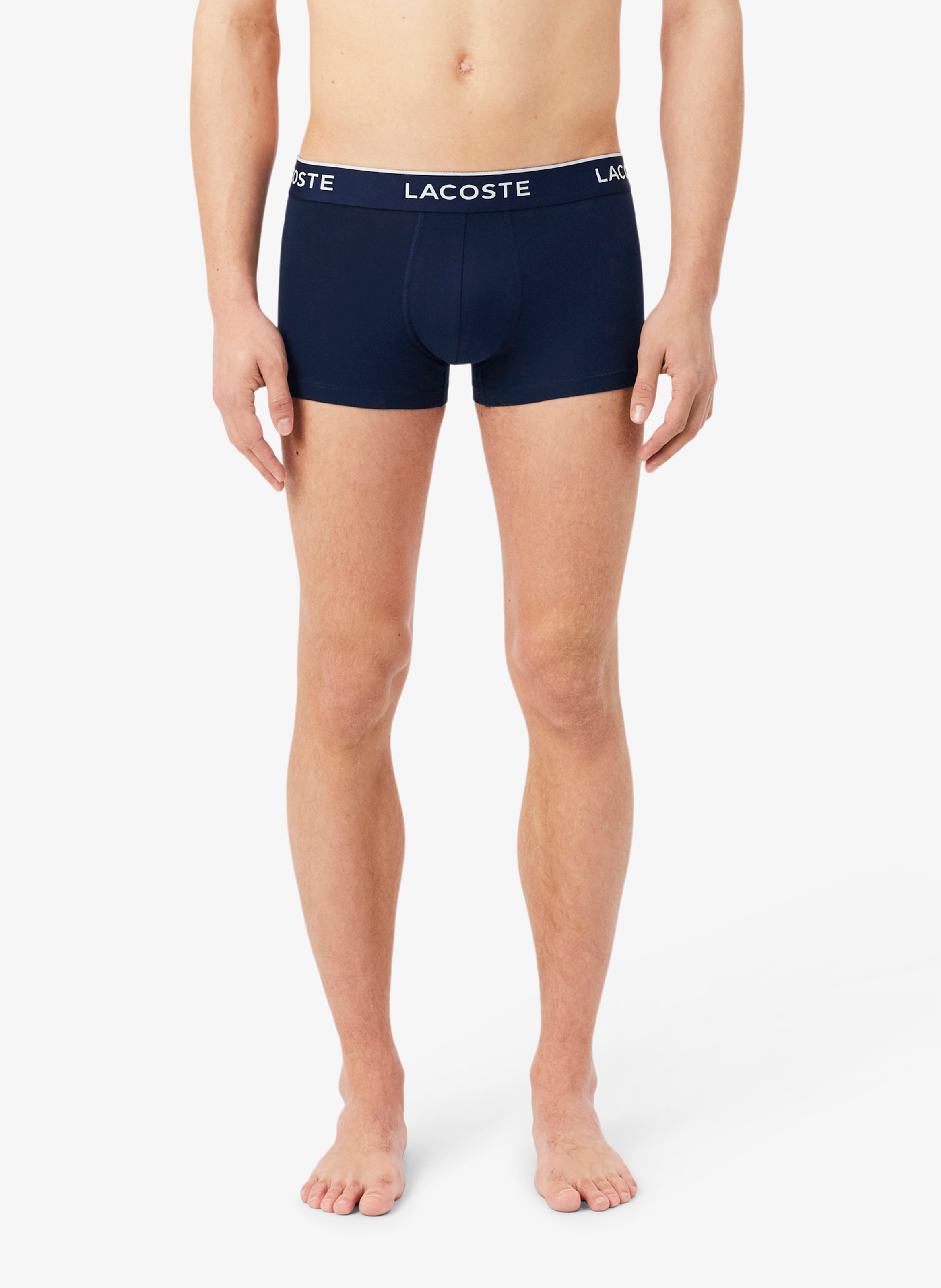 Pack of 3 cotton-blend trunks LACOSTE Blue