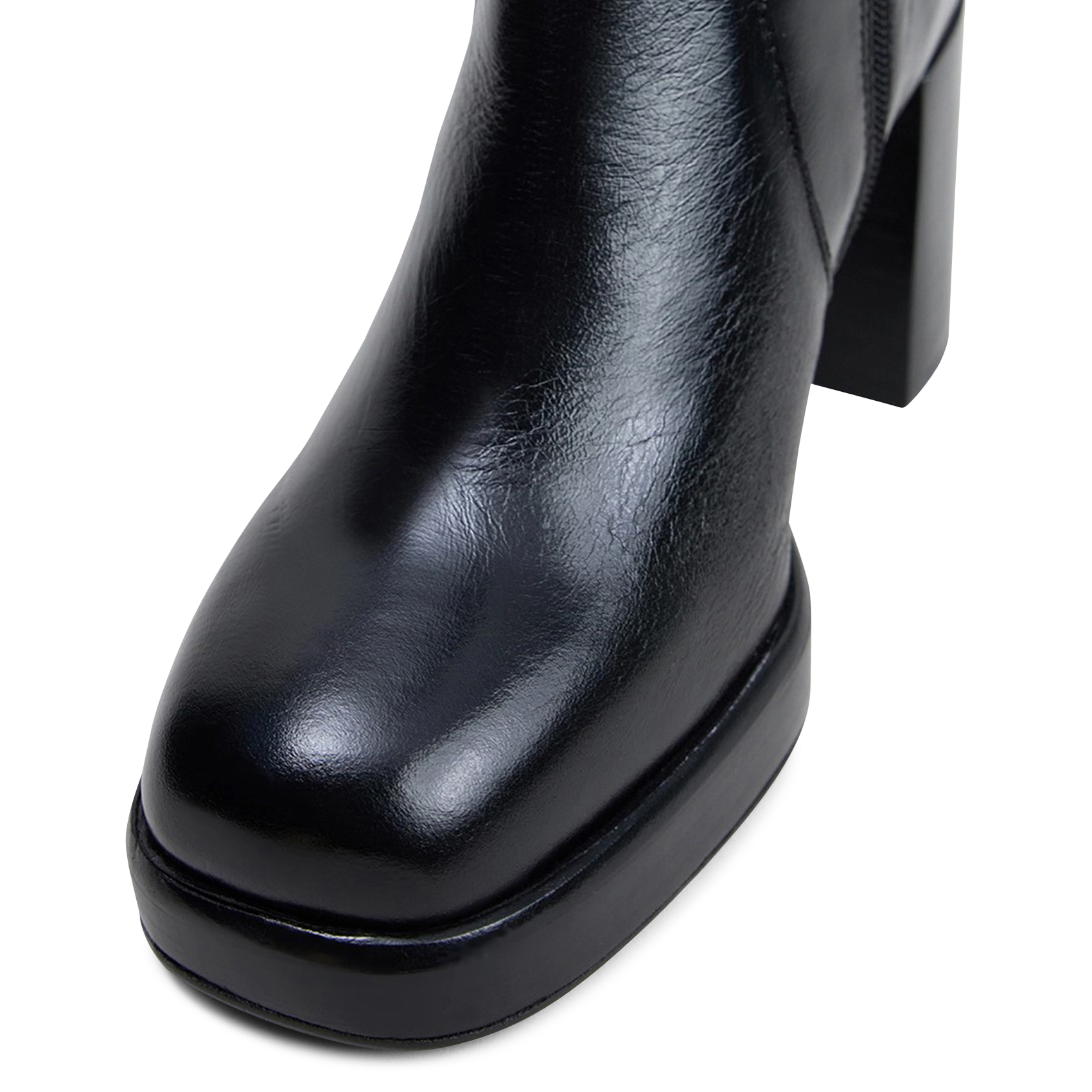 Leather boots JONAK Black