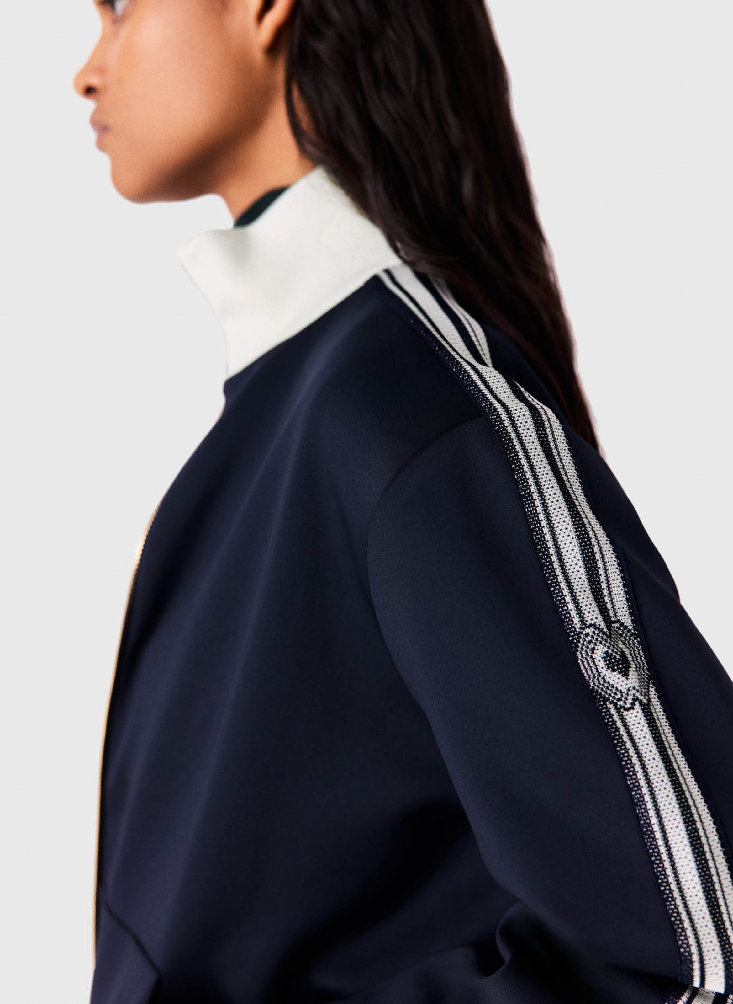 Sweat droit col montant MAJE Bleu