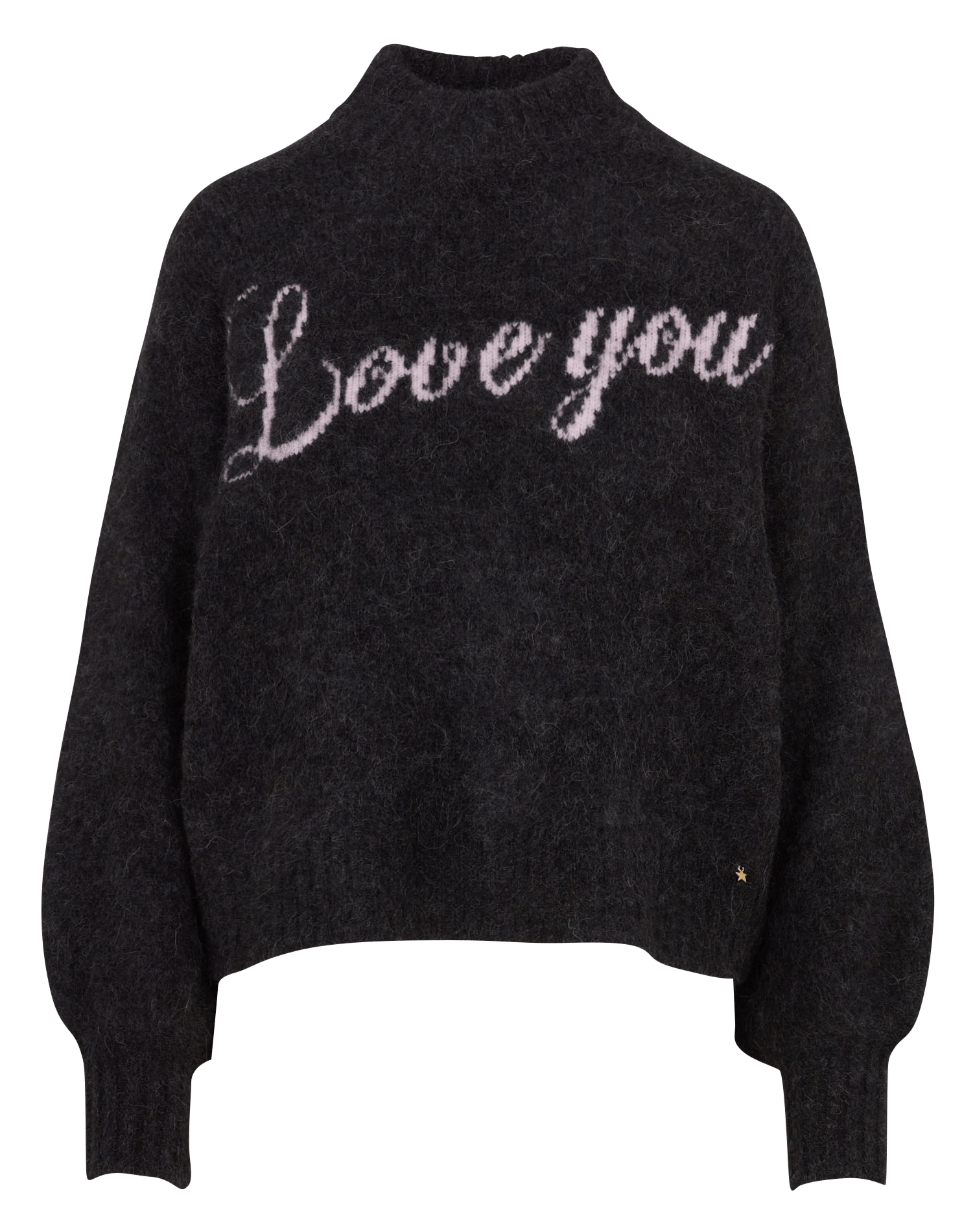 Wool-blend sweater with zip-up high neck DES PETITS HAUTS Multicolored