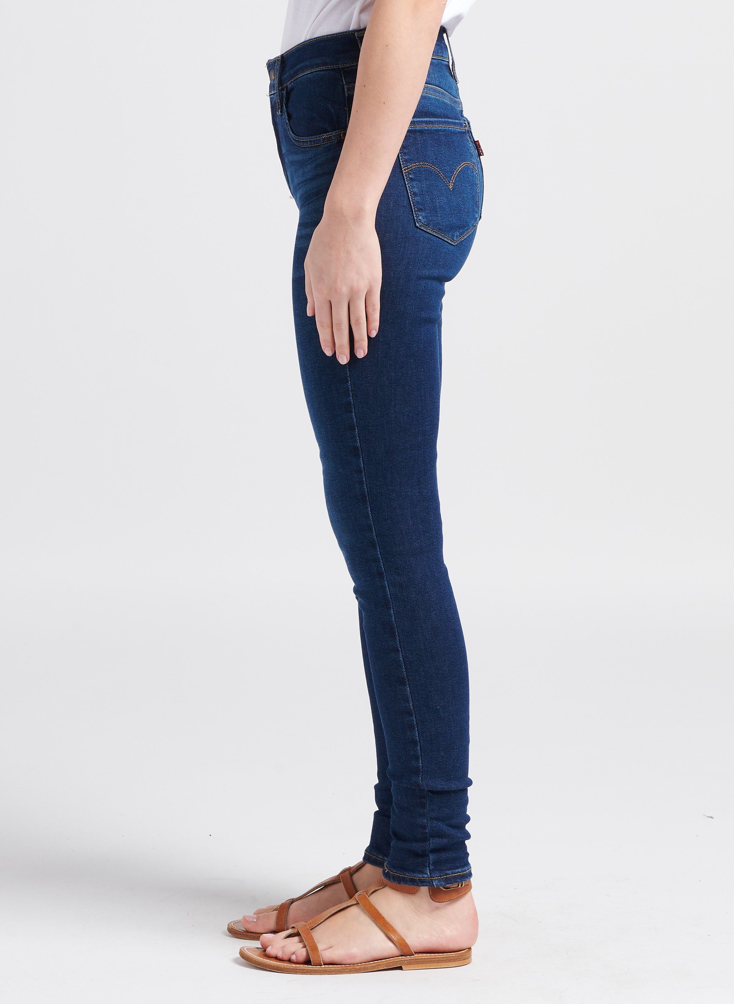 Skinny faded hot sale jeans