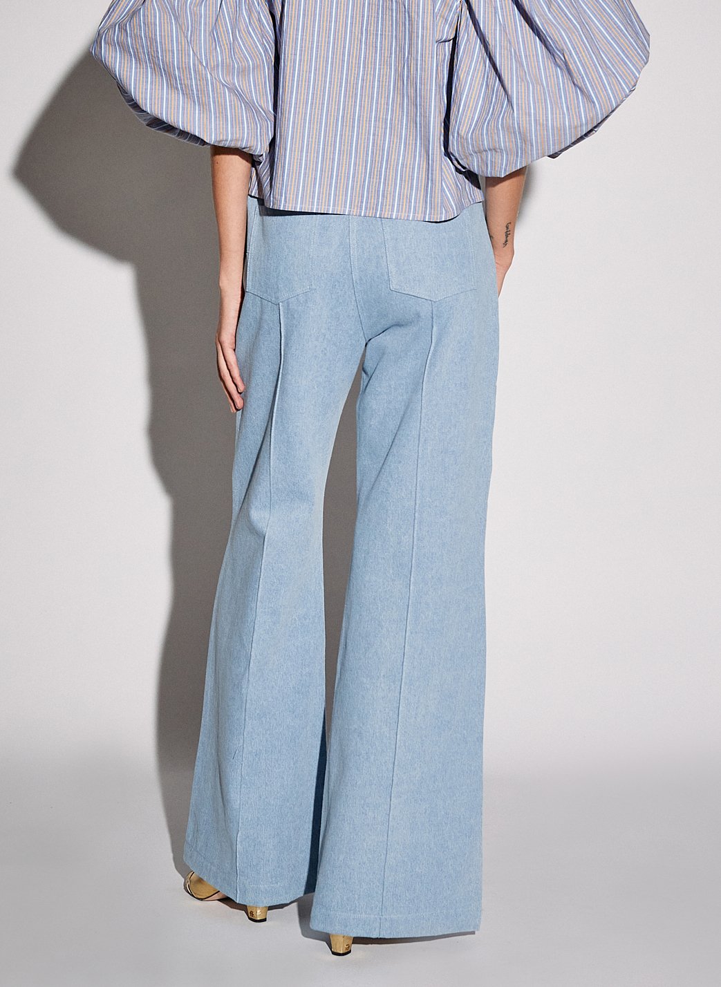 Jean patte d'eph en coton THE LABEL EDITION Bleu